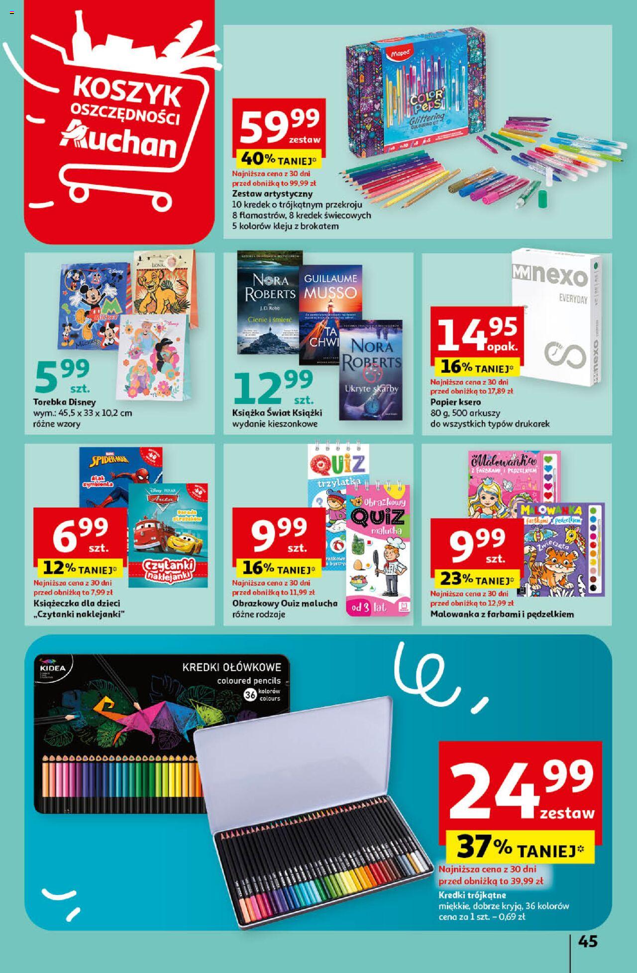 Auchan Koszyk Oszczędności Auchan Hipermarket  Gazetka ważna od 16.05.2024 do 22.05.2024 strona 45