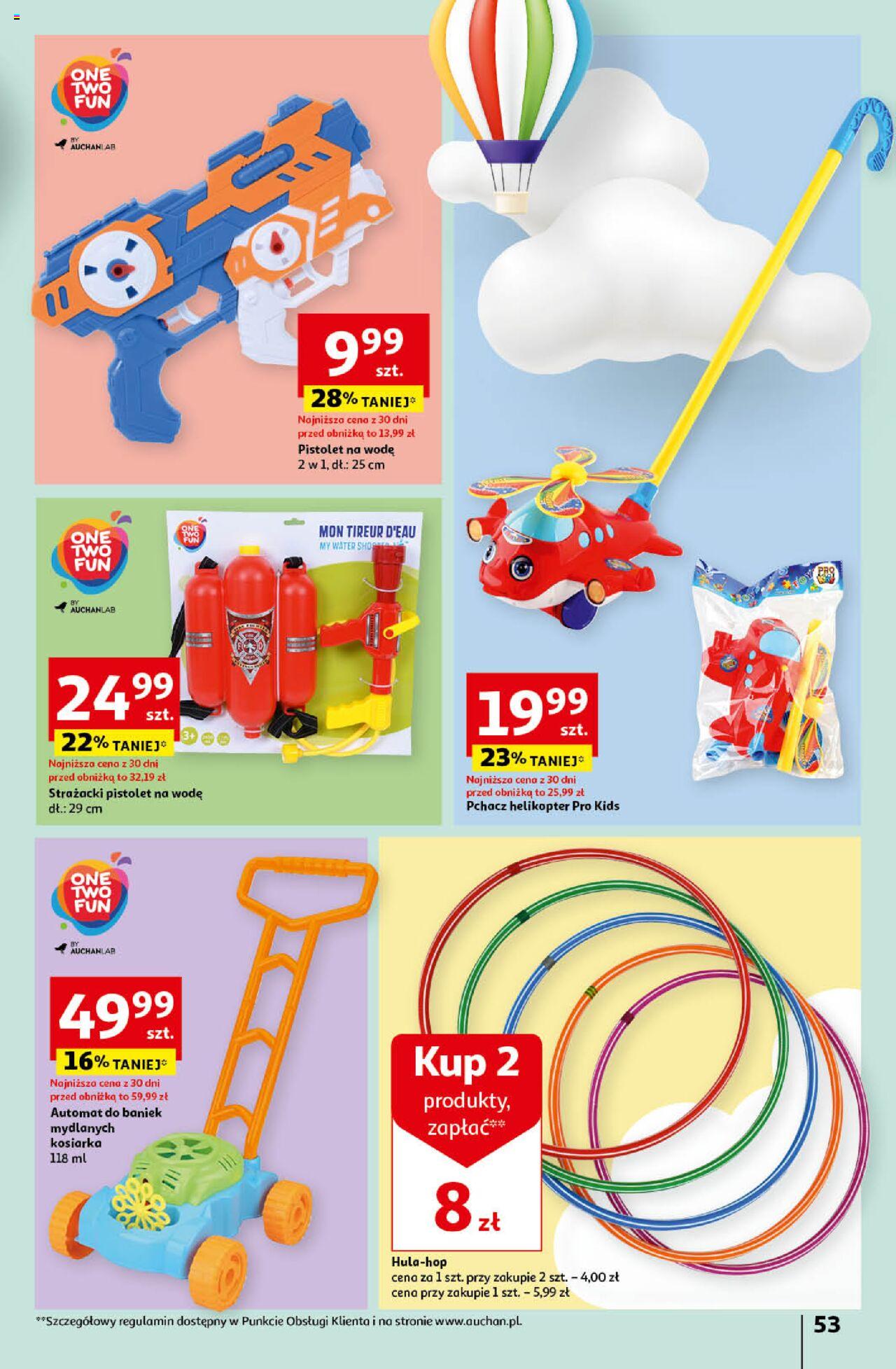 Auchan Koszyk Oszczędności Auchan Hipermarket  Gazetka ważna od 16.05.2024 do 22.05.2024 strona 53