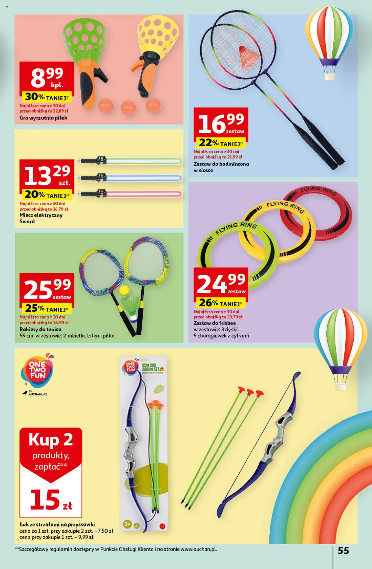 Auchan Koszyk Oszczędności Auchan Hipermarket  Gazetka ważna od 16.05.2024 do 22.05.2024 strona 55