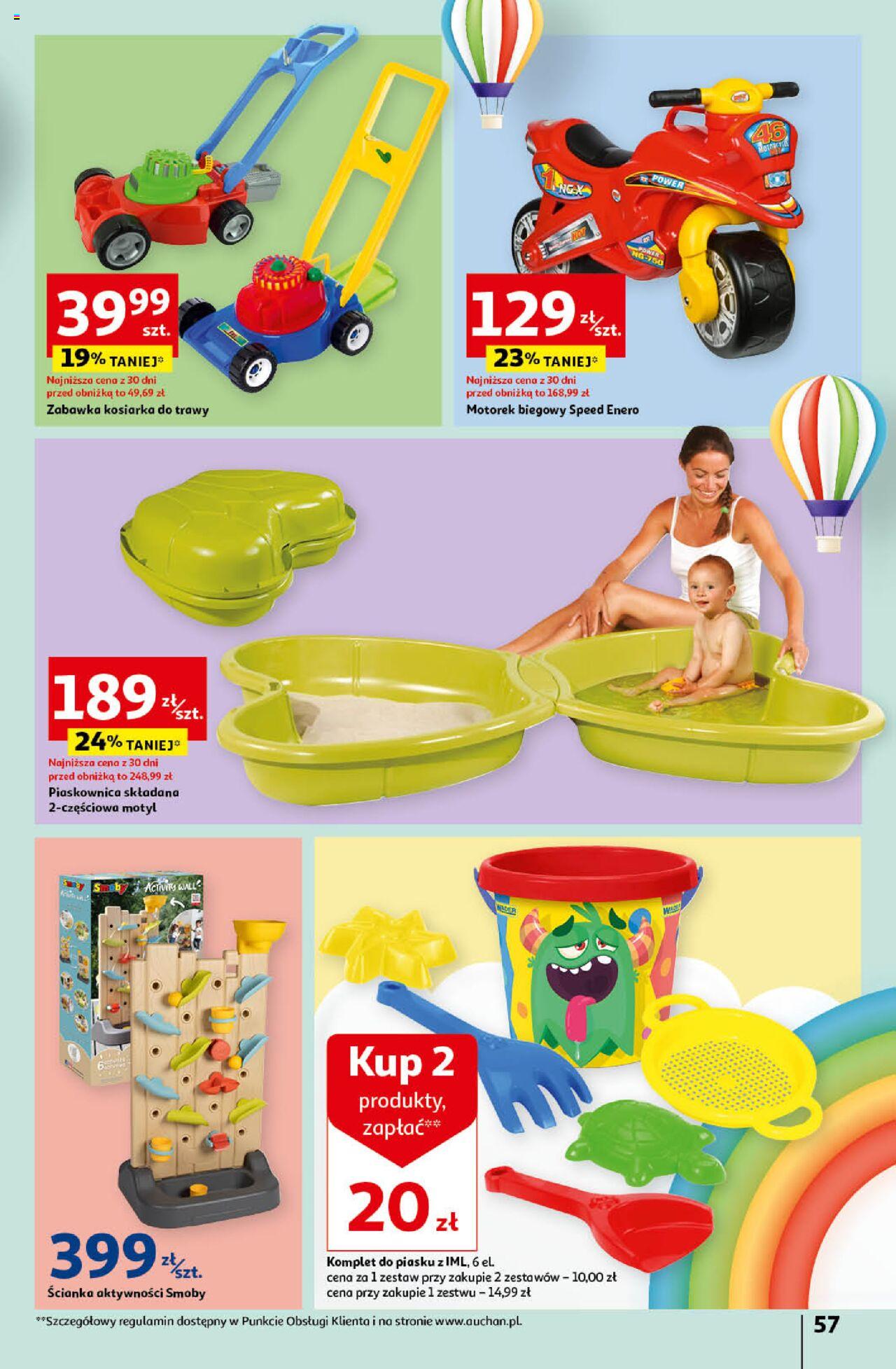 Auchan Koszyk Oszczędności Auchan Hipermarket  Gazetka ważna od 16.05.2024 do 22.05.2024 strona 57