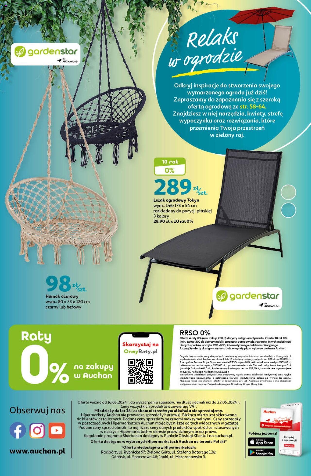 Auchan Koszyk Oszczędności Auchan Hipermarket  Gazetka ważna od 16.05.2024 do 22.05.2024 strona 64