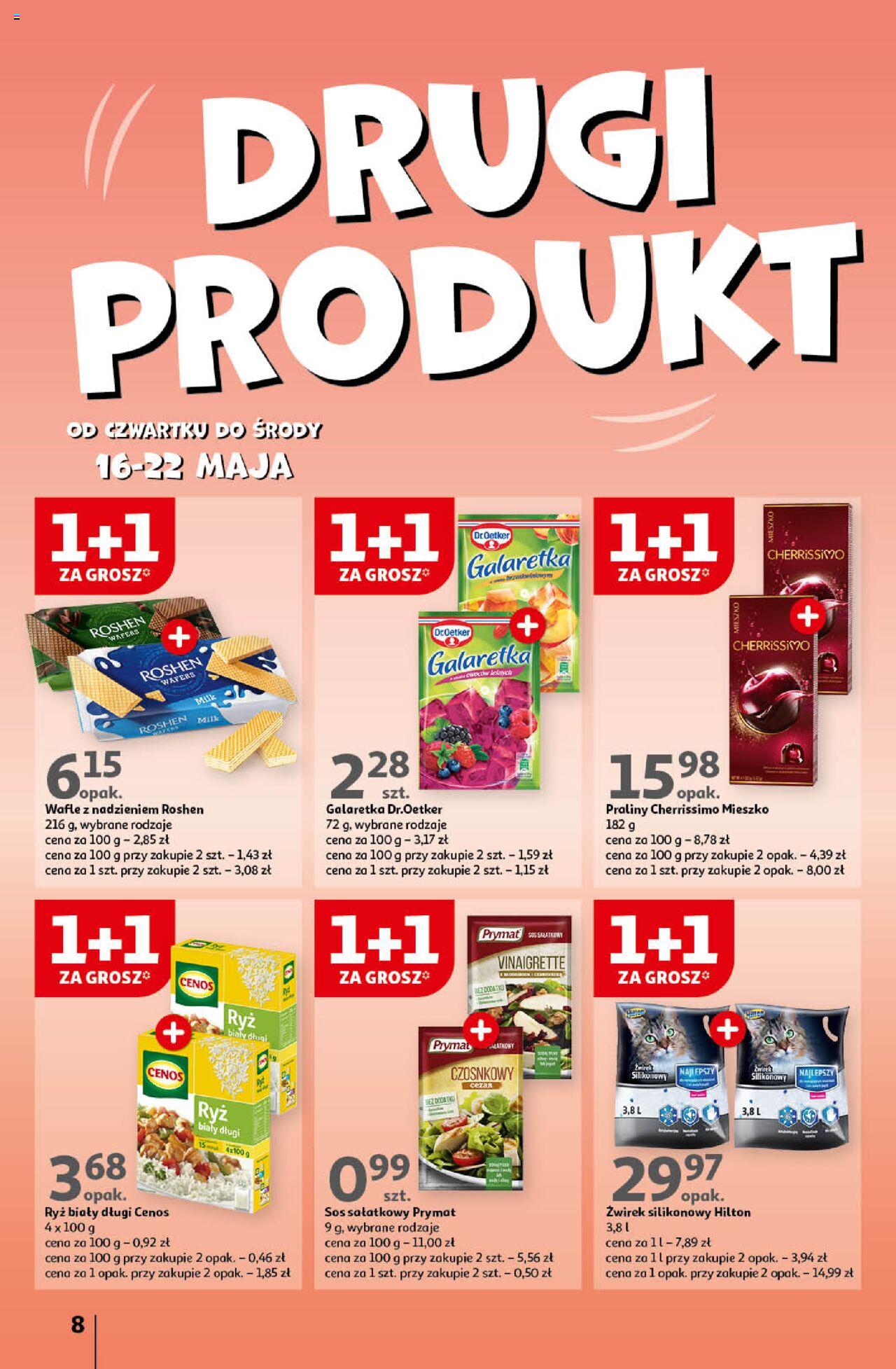 Auchan Koszyk Oszczędności Auchan Hipermarket  Gazetka ważna od 16.05.2024 do 22.05.2024 strona 8