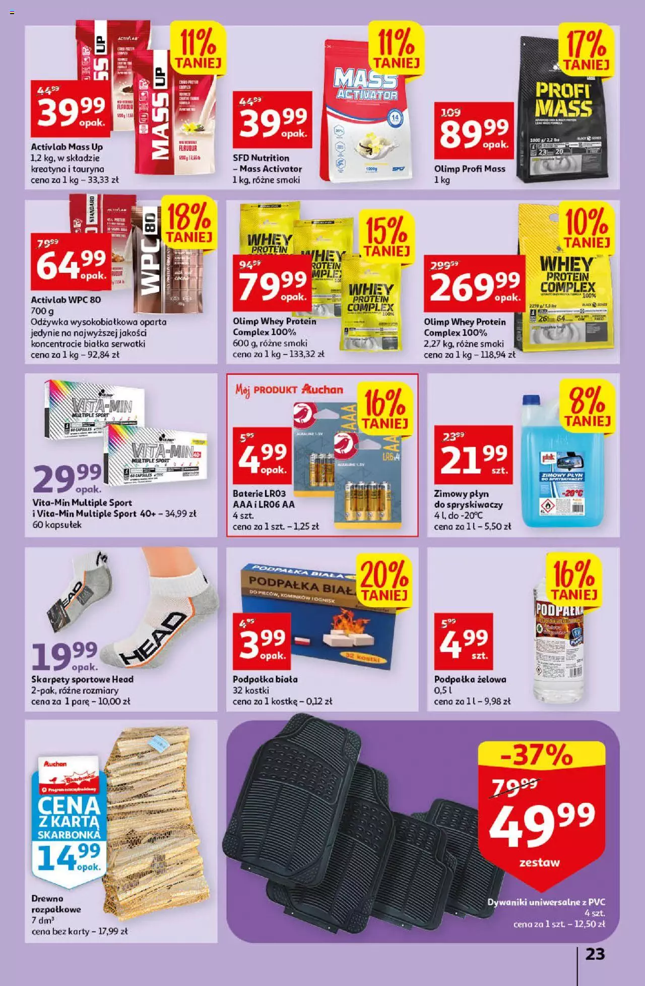 Auchan Koszyk Oszczędności Auchan Hipermarket Gazetka ważna  od 19.01.2023 do 25.01.2023 strona 23