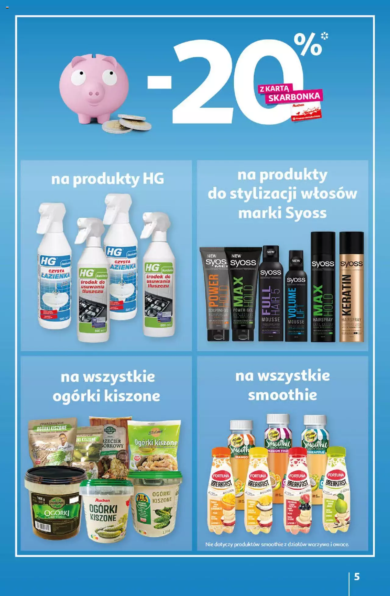Auchan Koszyk Oszczędności Auchan Hipermarket Gazetka ważna  od 19.01.2023 do 25.01.2023 strona 5
