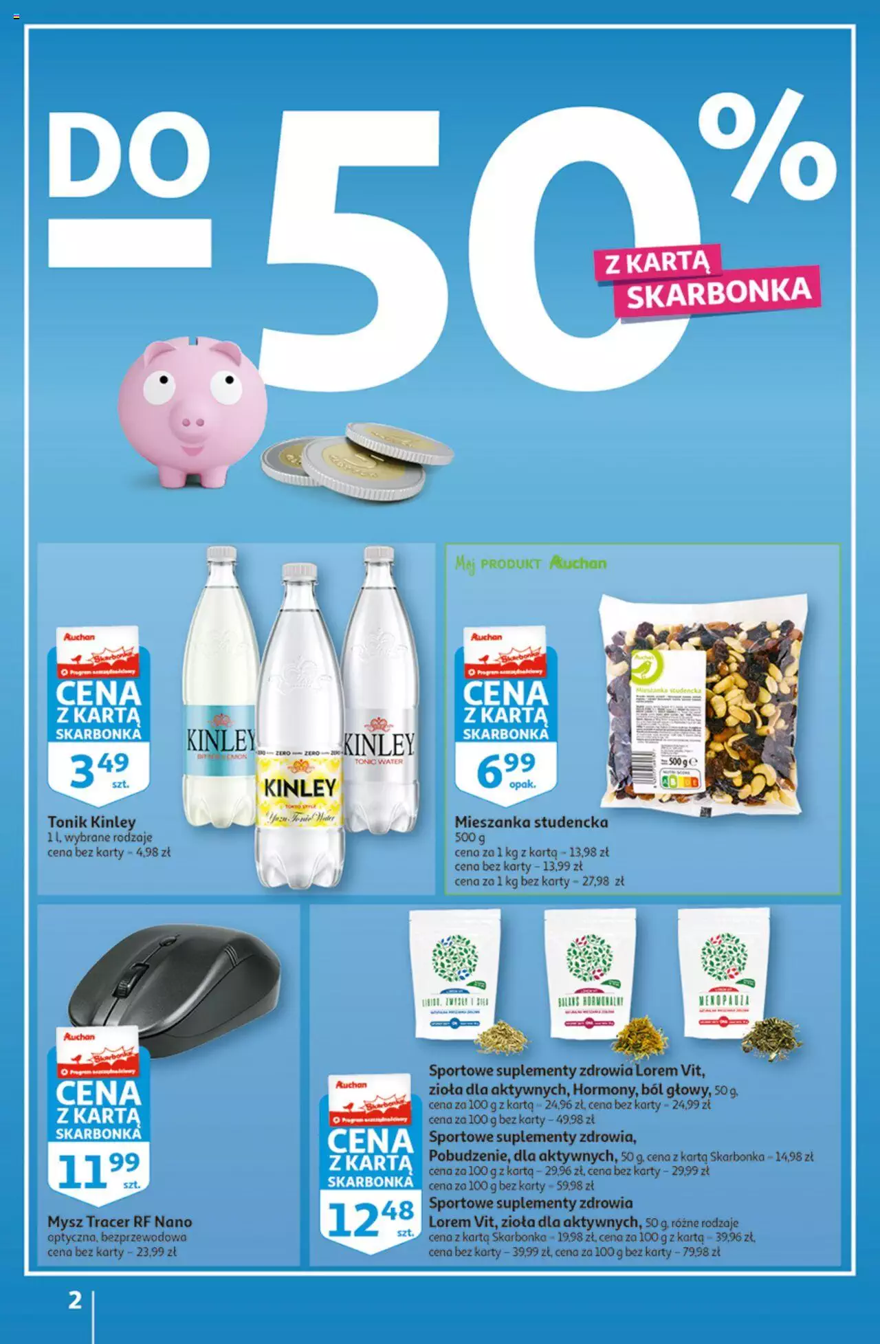 Auchan Koszyk Oszczędności Auchan Hipermarkety gazetka ważna  od 13.10.2022 do 19.10.2022 strona 2
