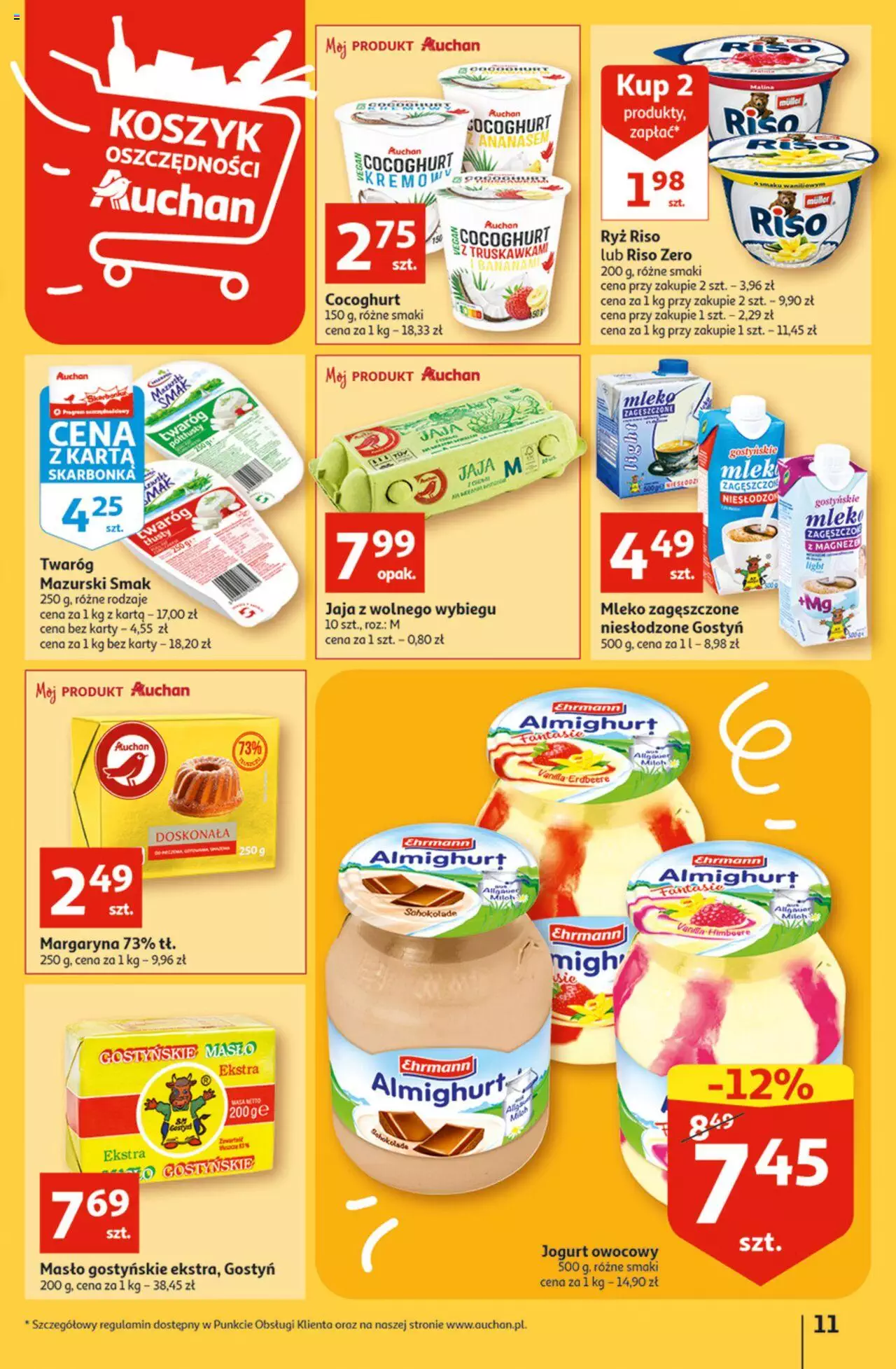 Auchan Koszyk Oszczędności Auchan Hipermarkety gazetka ważna  od 13.10.2022 do 19.10.2022 strona 11