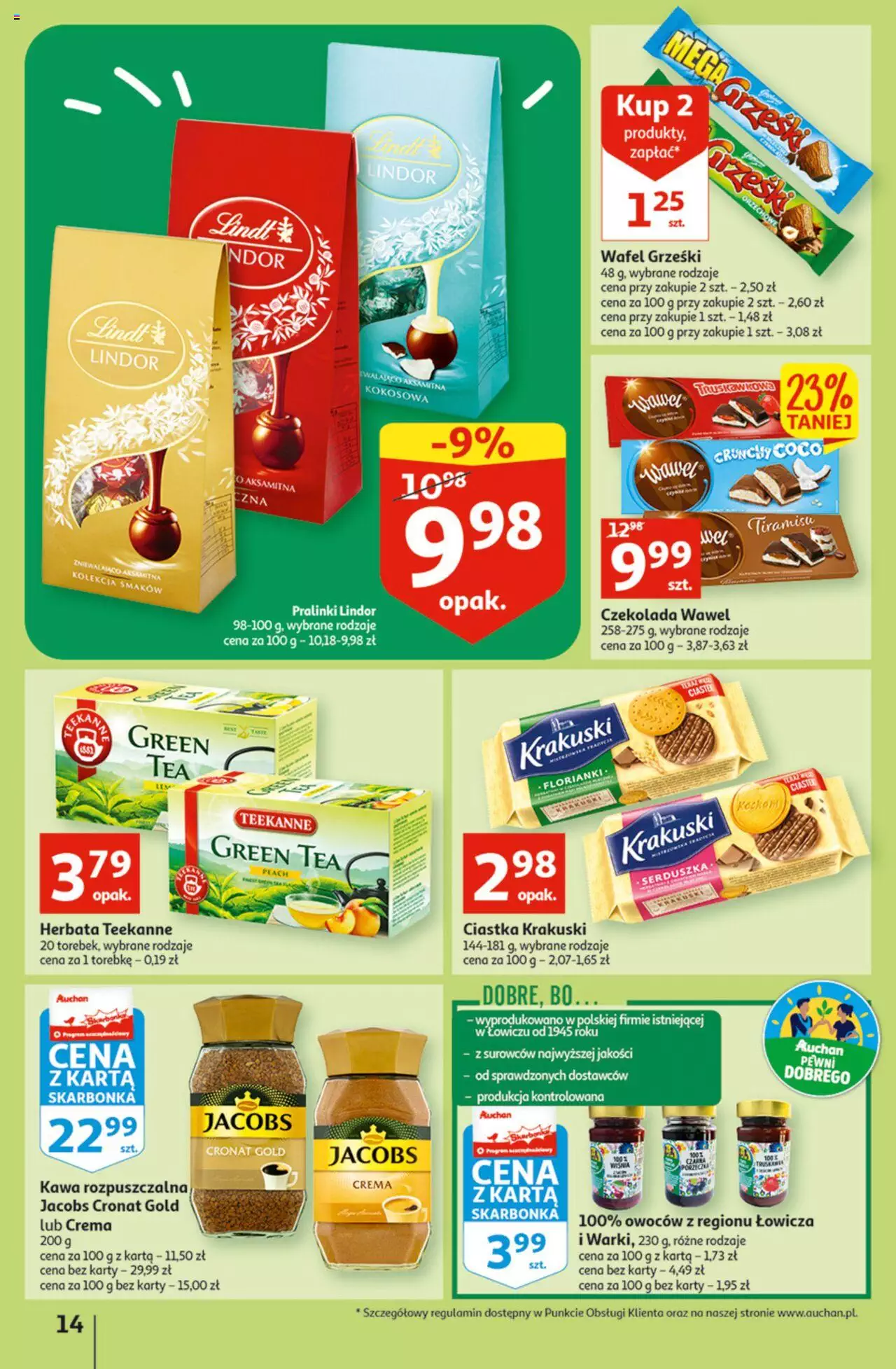Auchan Koszyk Oszczędności Auchan Hipermarkety gazetka ważna  od 13.10.2022 do 19.10.2022 strona 14