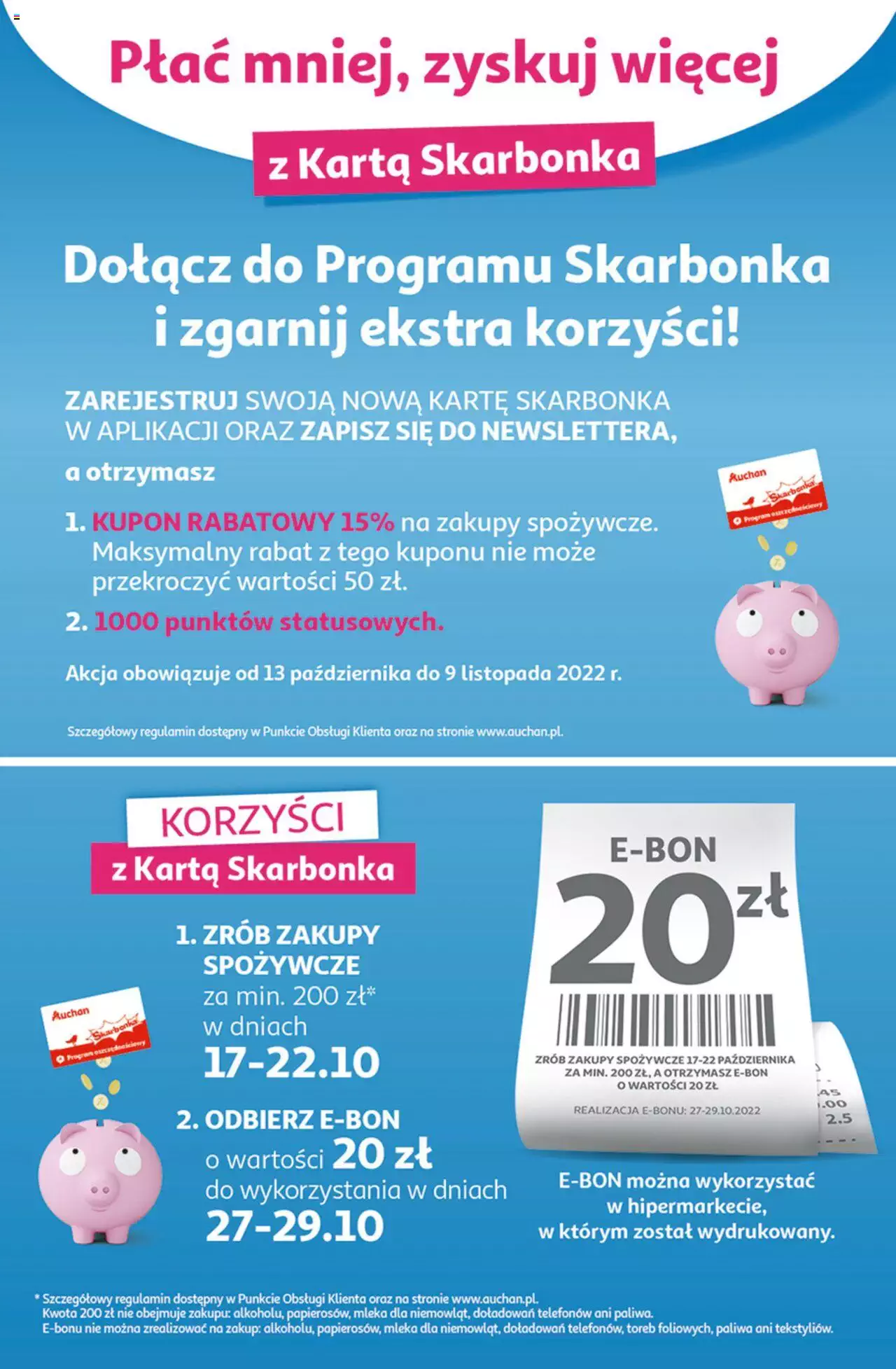 Auchan Koszyk Oszczędności Auchan Hipermarkety gazetka ważna  od 13.10.2022 do 19.10.2022 strona 30