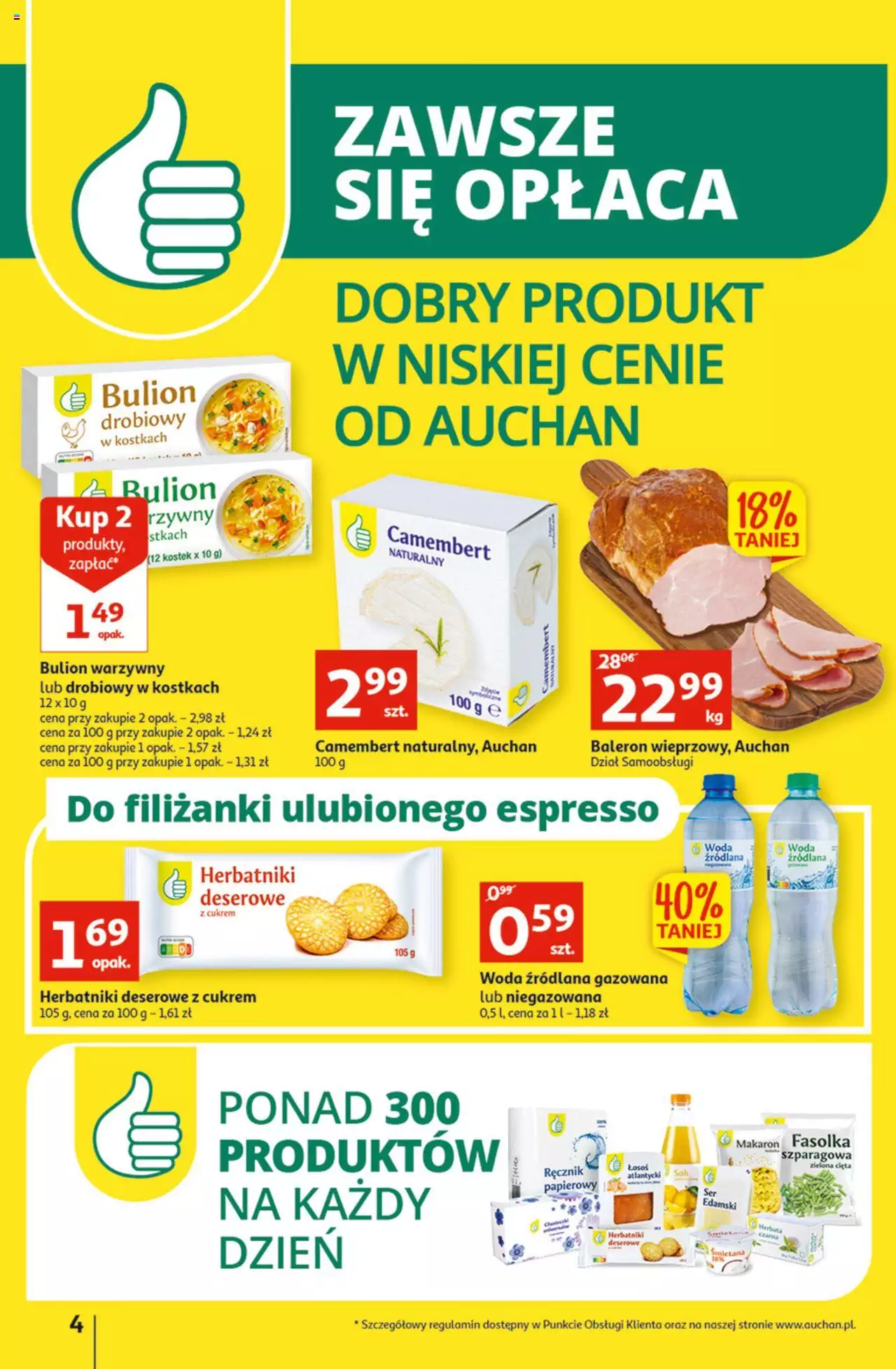 Auchan Koszyk Oszczędności Auchan Hipermarkety gazetka ważna  od 13.10.2022 do 19.10.2022 strona 4