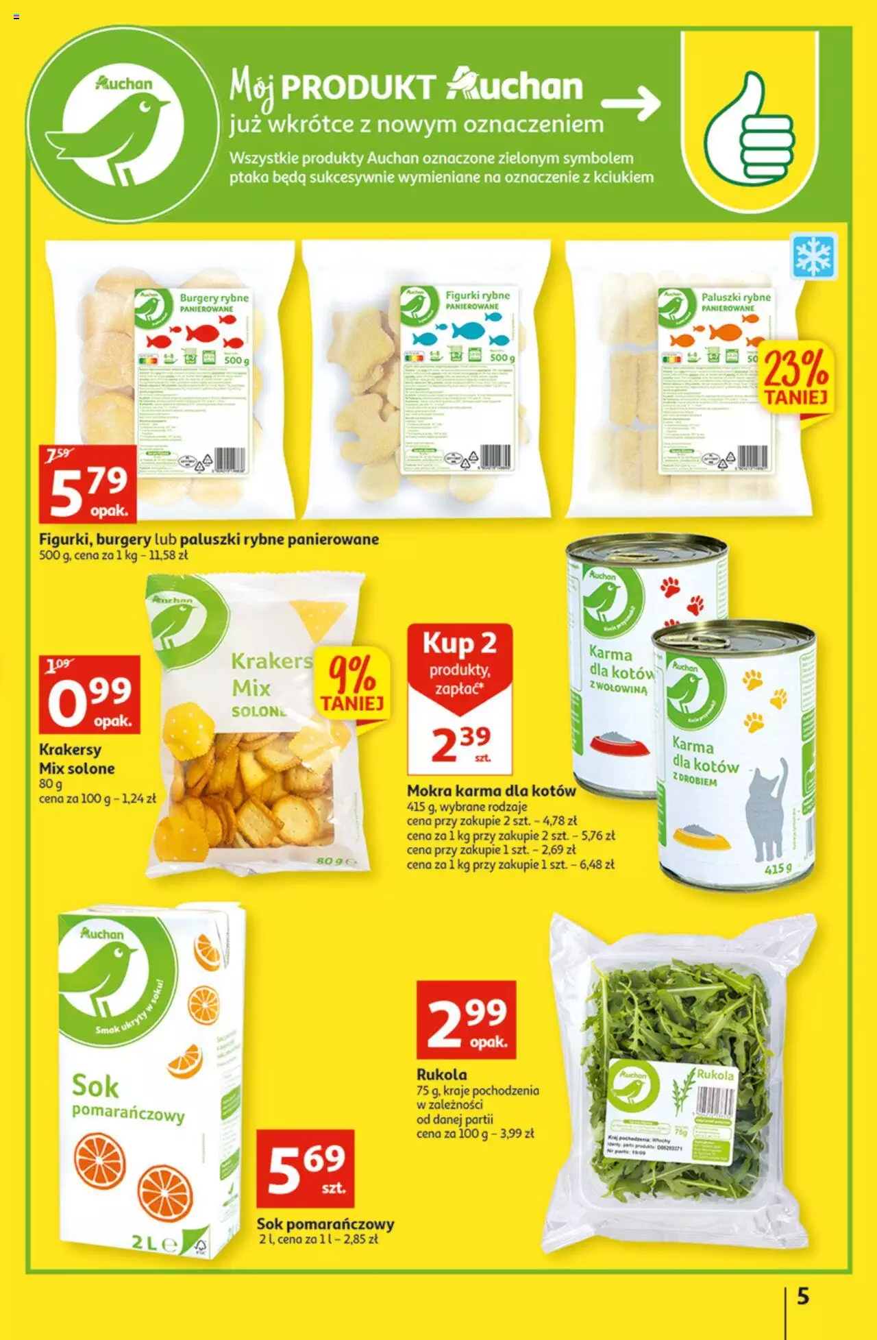 Auchan Koszyk Oszczędności Auchan Hipermarkety gazetka ważna  od 13.10.2022 do 19.10.2022 strona 5