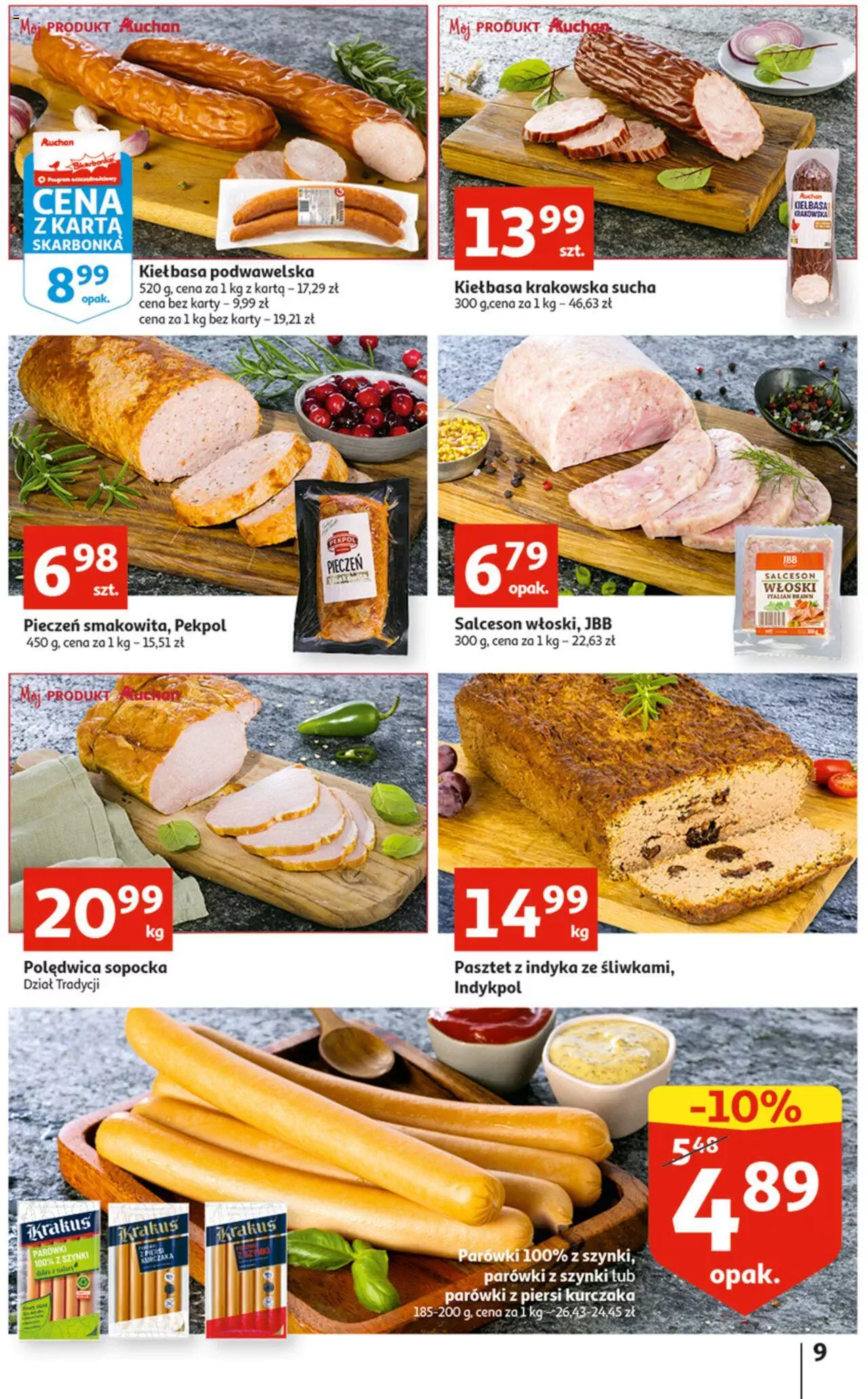 Auchan Koszyk Oszczędności Auchan Hipermarkety gazetka ważna  od 13.10.2022 do 19.10.2022 strona 9