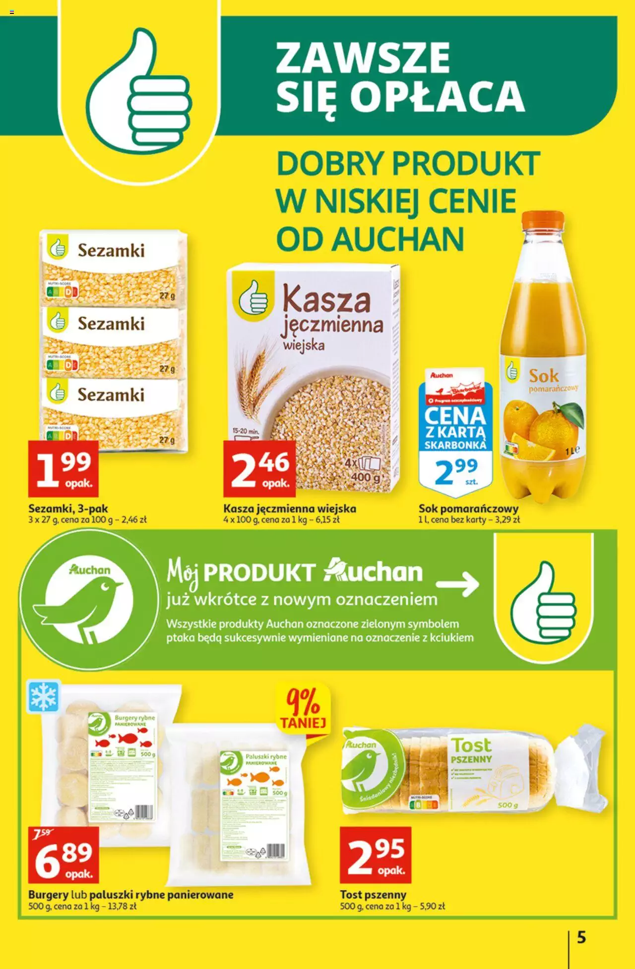 Auchan Koszyk Oszczędności Auchan Hipermarkety gazetka ważna od 17.11.2022 do 23.11.2022 strona 5