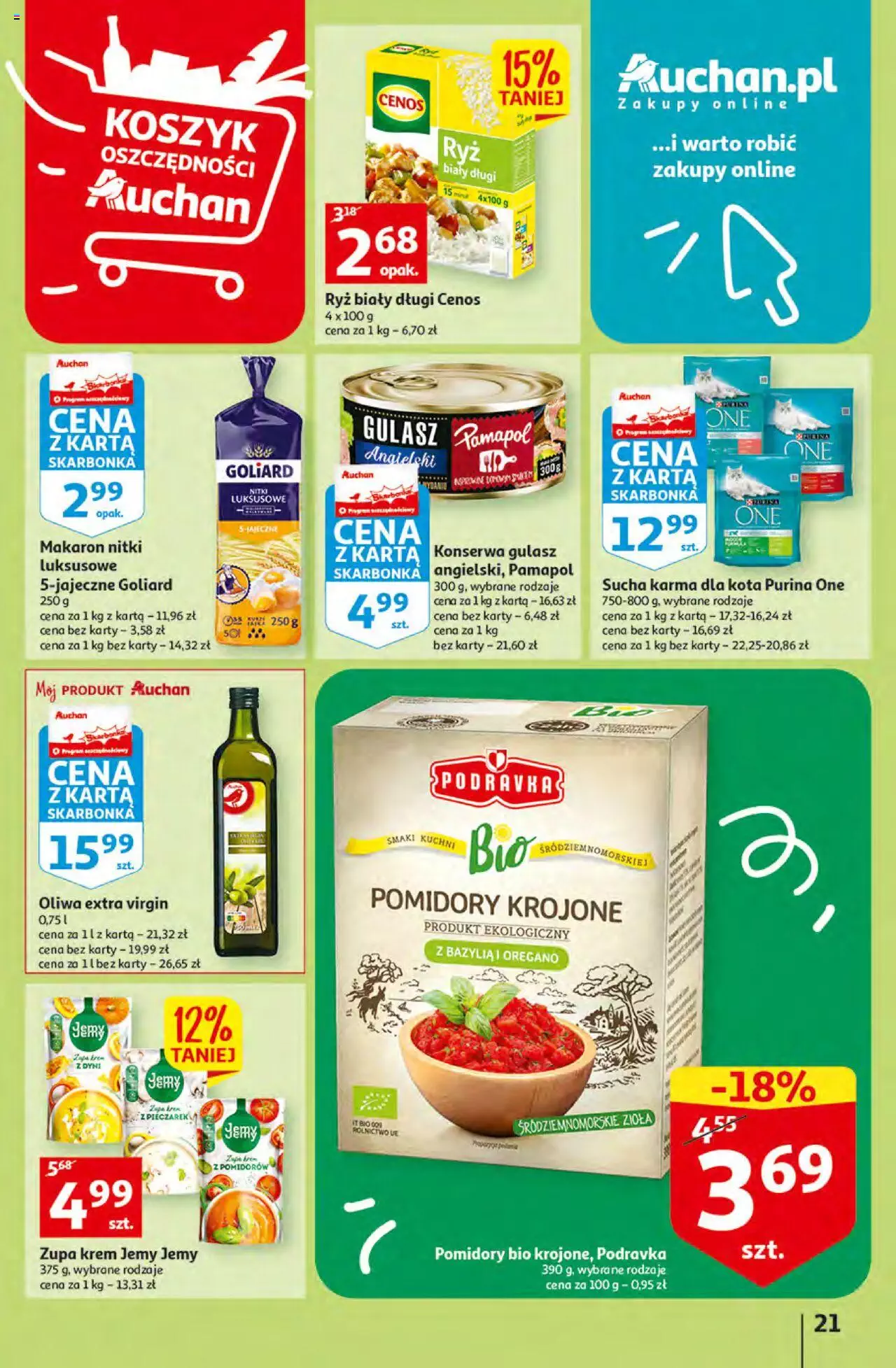Auchan Koszyk Oszczędności Auchan Hipermarkety gazetka ważna od 20.10.2022 do 29.10.2022 strona 21