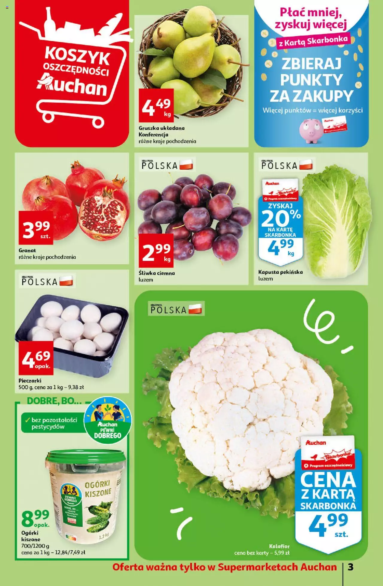 Auchan Koszyk Oszczędności Auchan Supermarket gazetka ważna od 06.10.2022 do 12.10.2022 strona 3