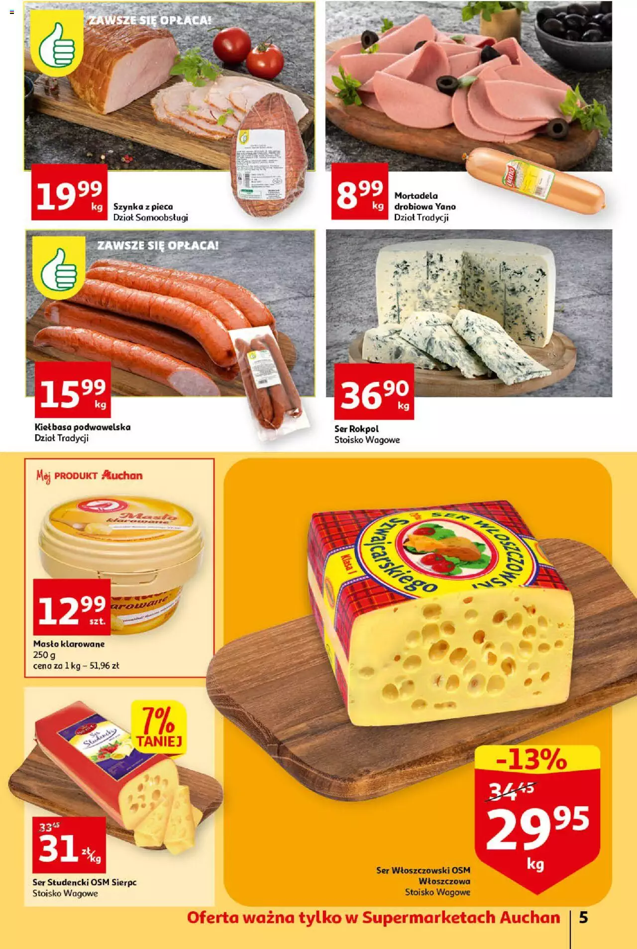 Auchan Koszyk Oszczędności Auchan Supermarket gazetka ważna od 06.10.2022 do 12.10.2022 strona 5