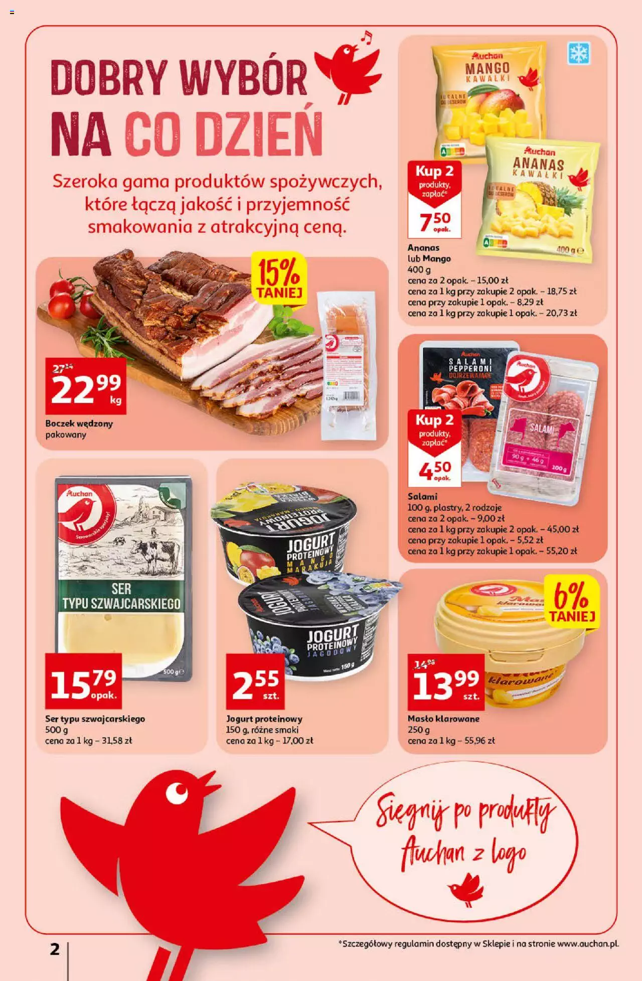 Auchan Koszyk Oszczędności Auchan Supermarket Gazetka ważna od 19.01.2023 do 25.01.2023 strona 2