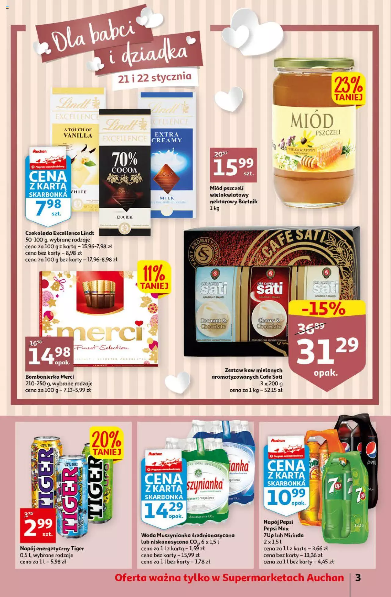 Auchan Koszyk Oszczędności Auchan Supermarket Gazetka ważna od 19.01.2023 do 25.01.2023 strona 3