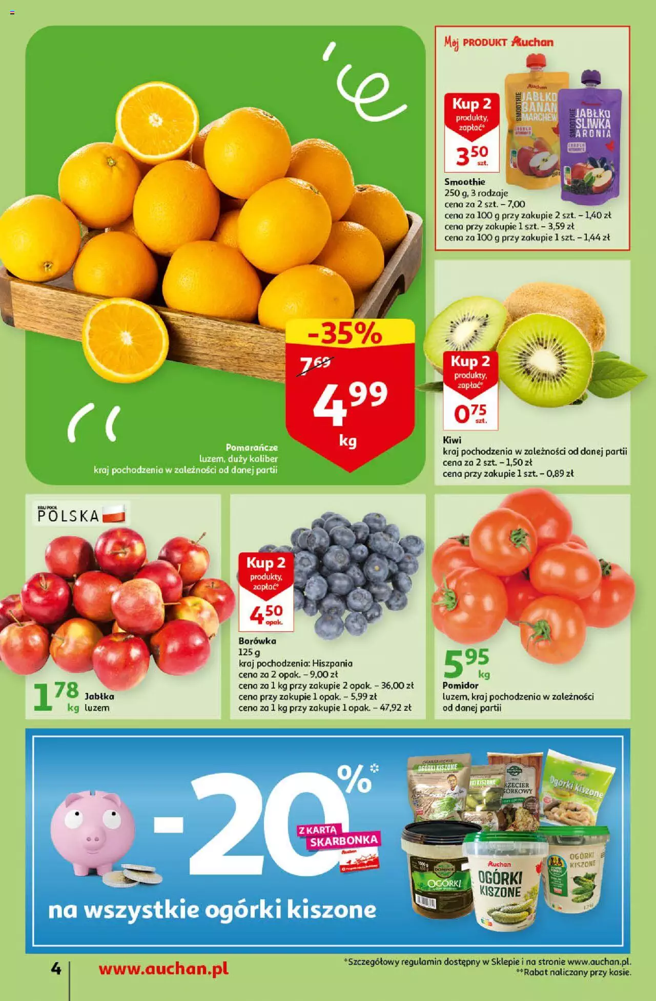 Auchan Koszyk Oszczędności Auchan Supermarket Gazetka ważna od 19.01.2023 do 25.01.2023 strona 4