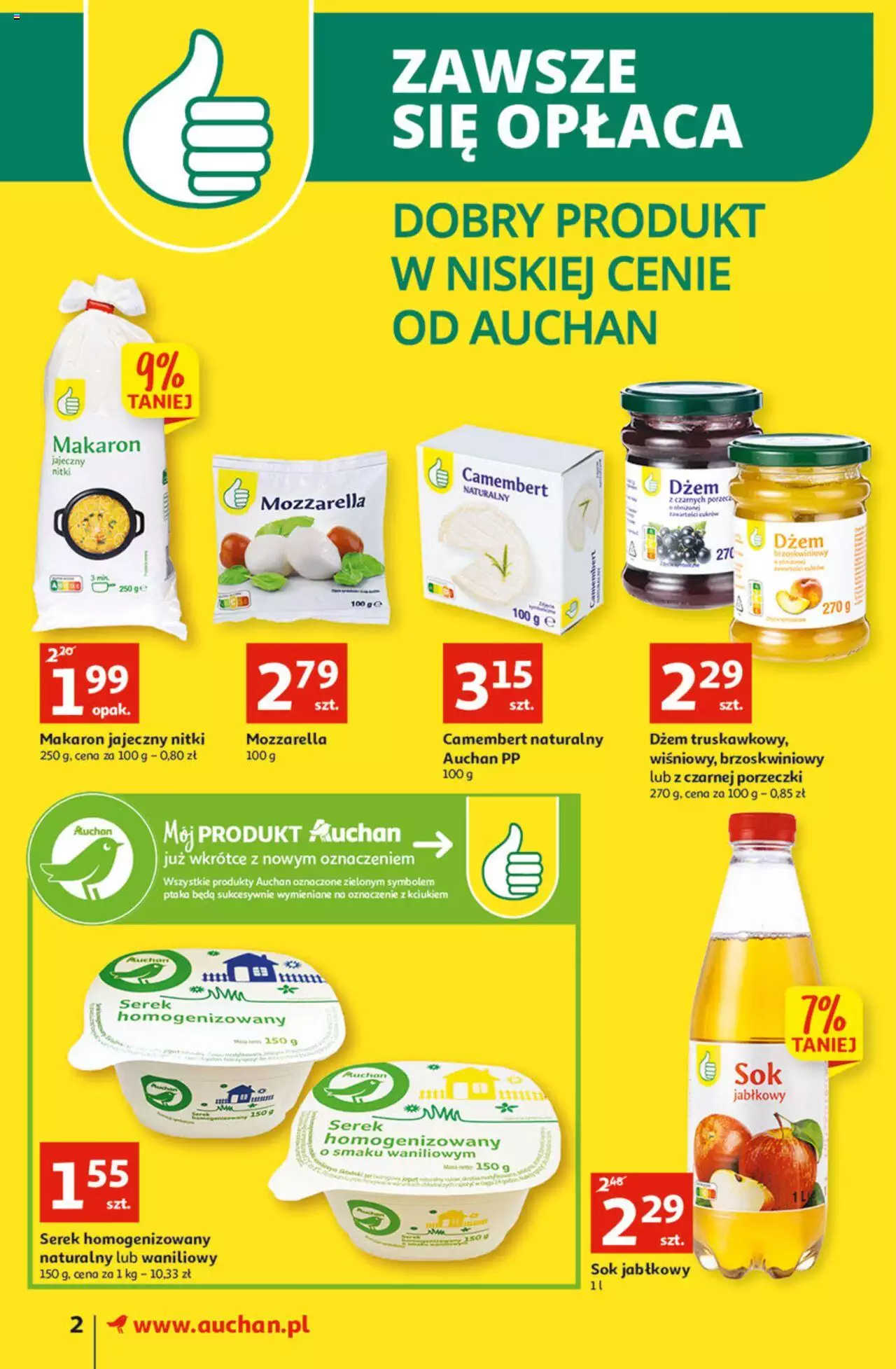 Auchan Koszyk Oszczędności Auchan Supermarkety gazetka ważna od 03.11.2022 do 09.11.2022 strona 2