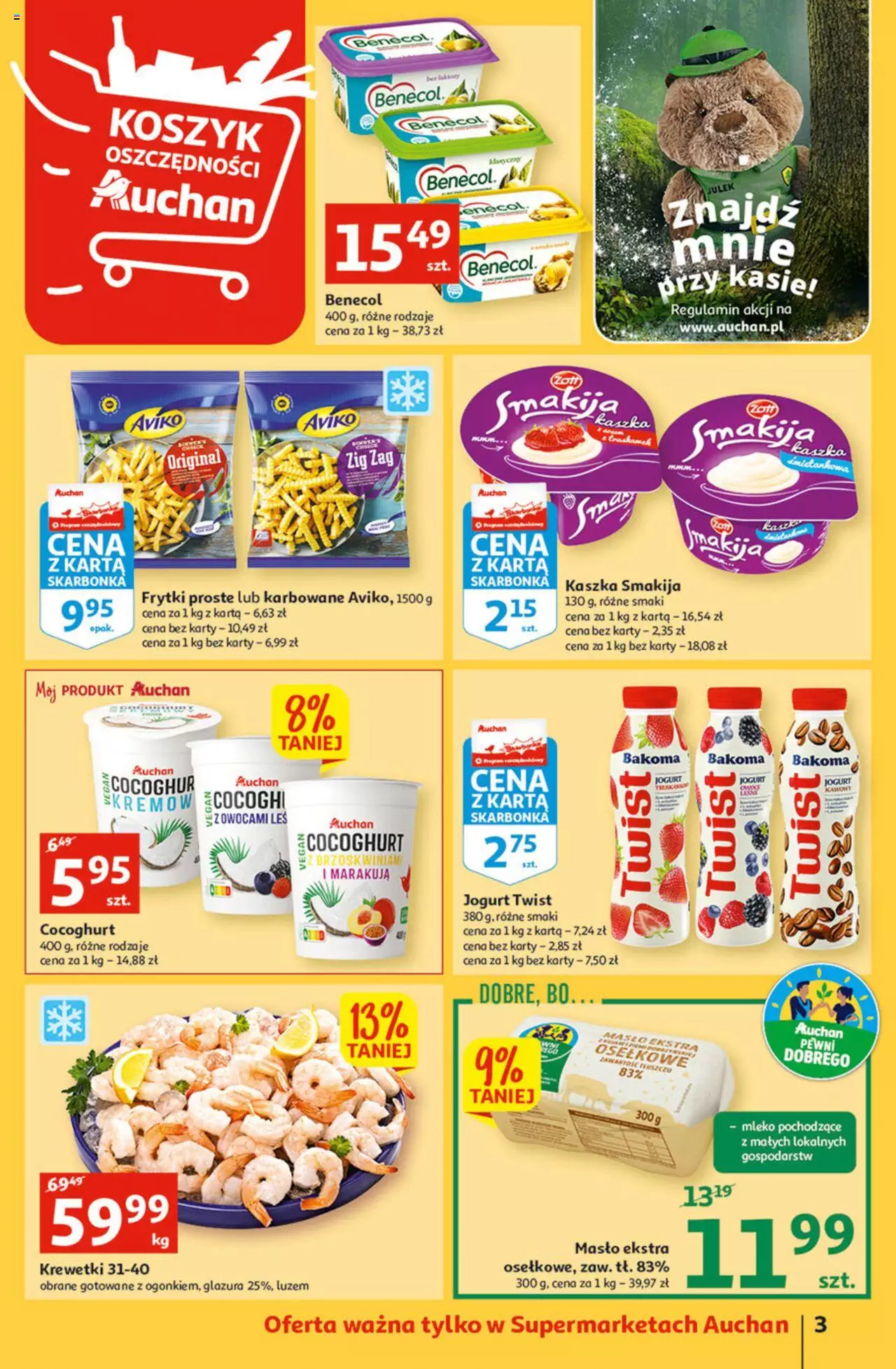 Auchan Koszyk Oszczędności Auchan Supermarkety gazetka ważna od 03.11.2022 do 09.11.2022 strona 3