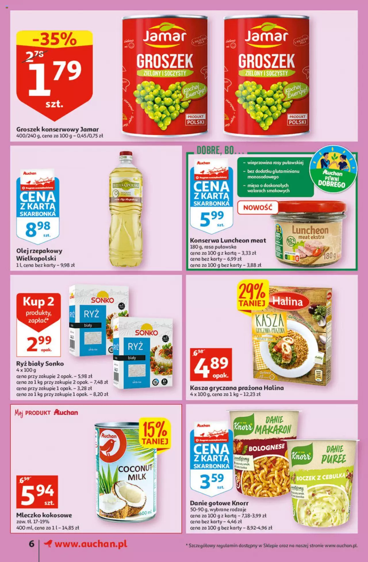 Auchan Koszyk Oszczędności Auchan Supermarkety gazetka ważna od 03.11.2022 do 09.11.2022 strona 6