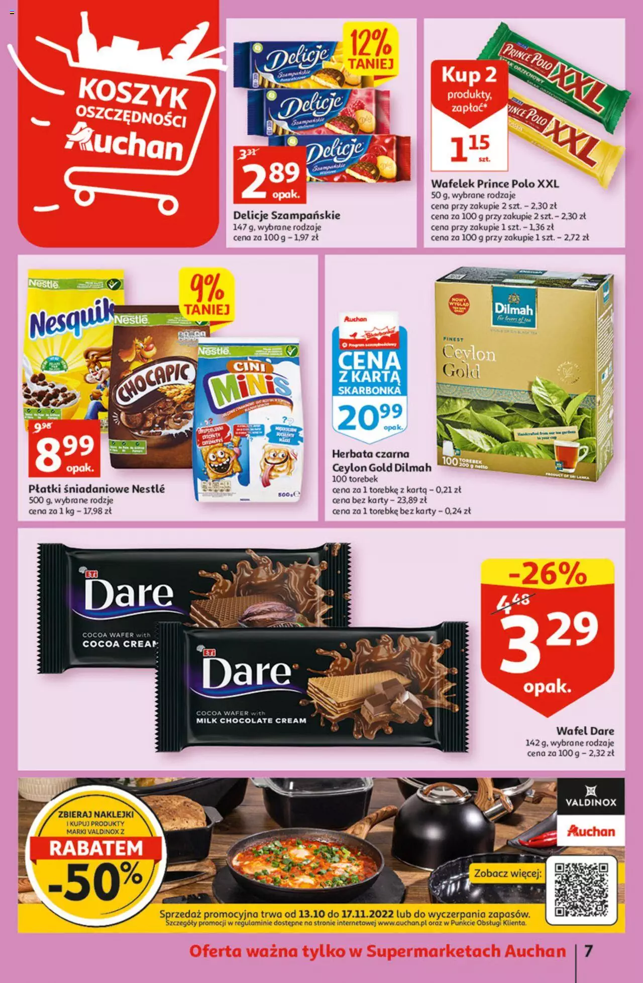 Auchan Koszyk Oszczędności Auchan Supermarkety gazetka ważna od 03.11.2022 do 09.11.2022 strona 7