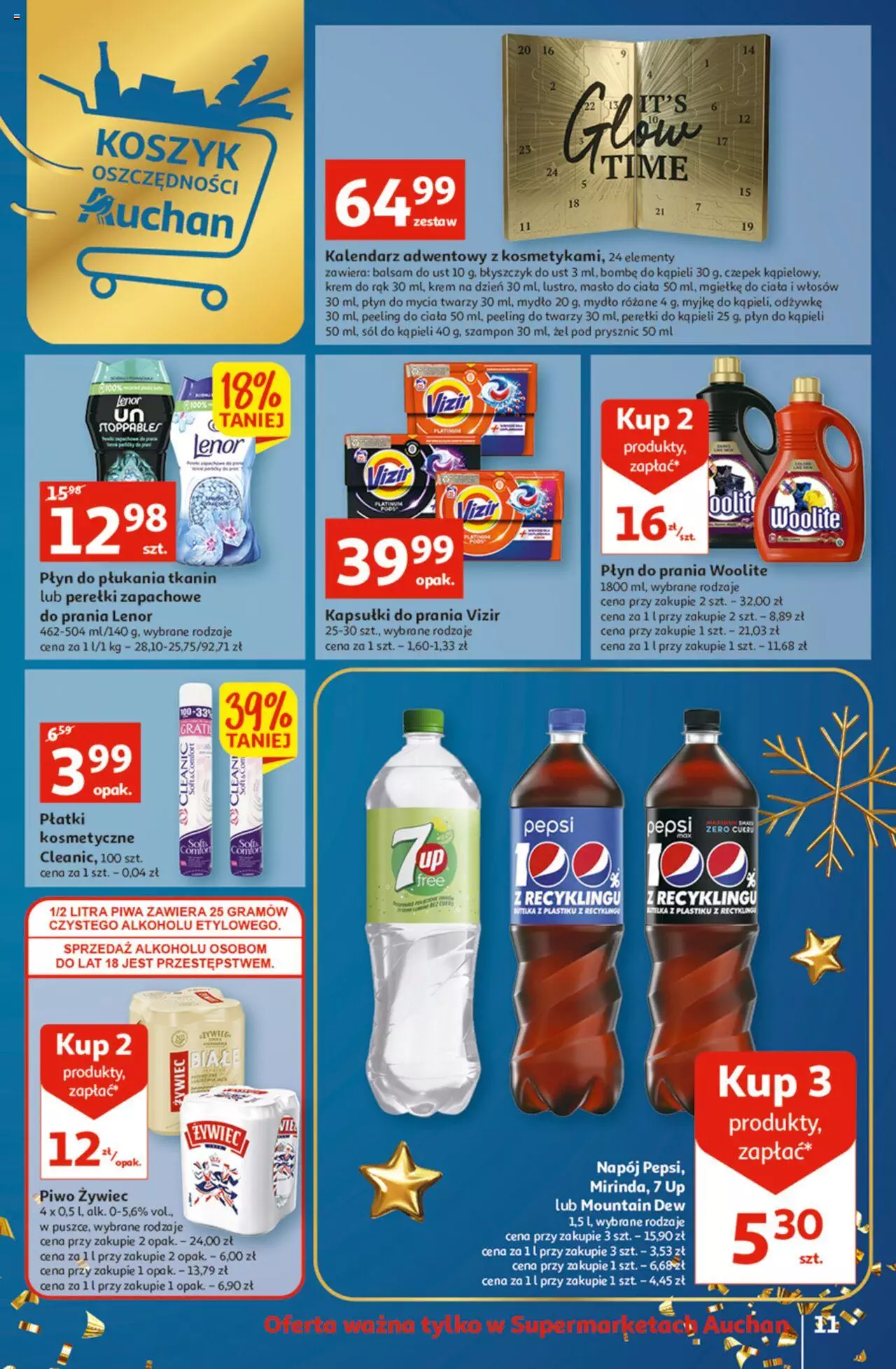 Auchan Koszyk Oszczędności Auchan Supermarkety gazetka ważna od 10.11.2022 do 16.11.2022 strona 11