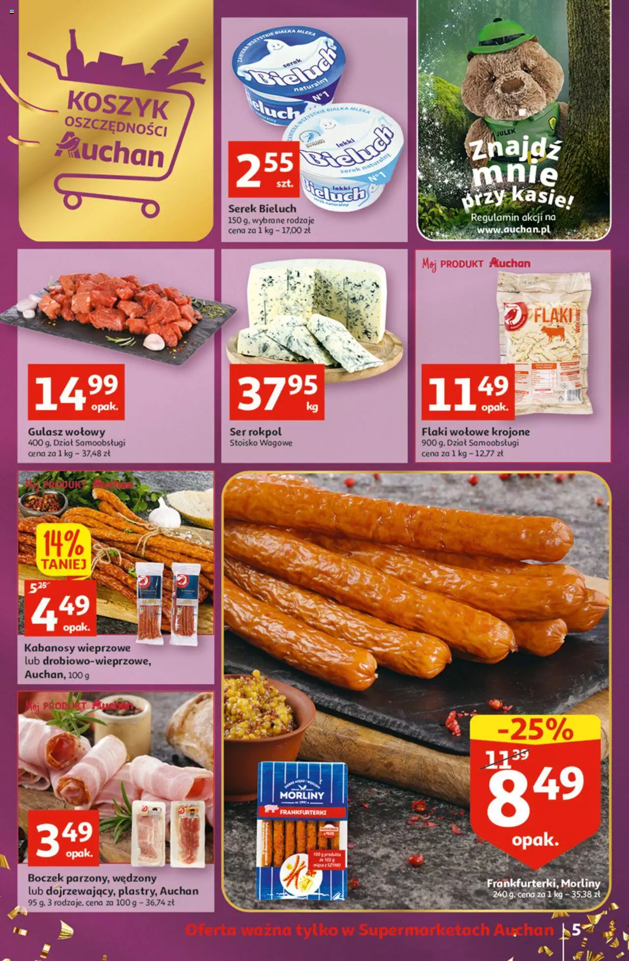 Auchan Koszyk Oszczędności Auchan Supermarkety gazetka ważna od 10.11.2022 do 16.11.2022 strona 5