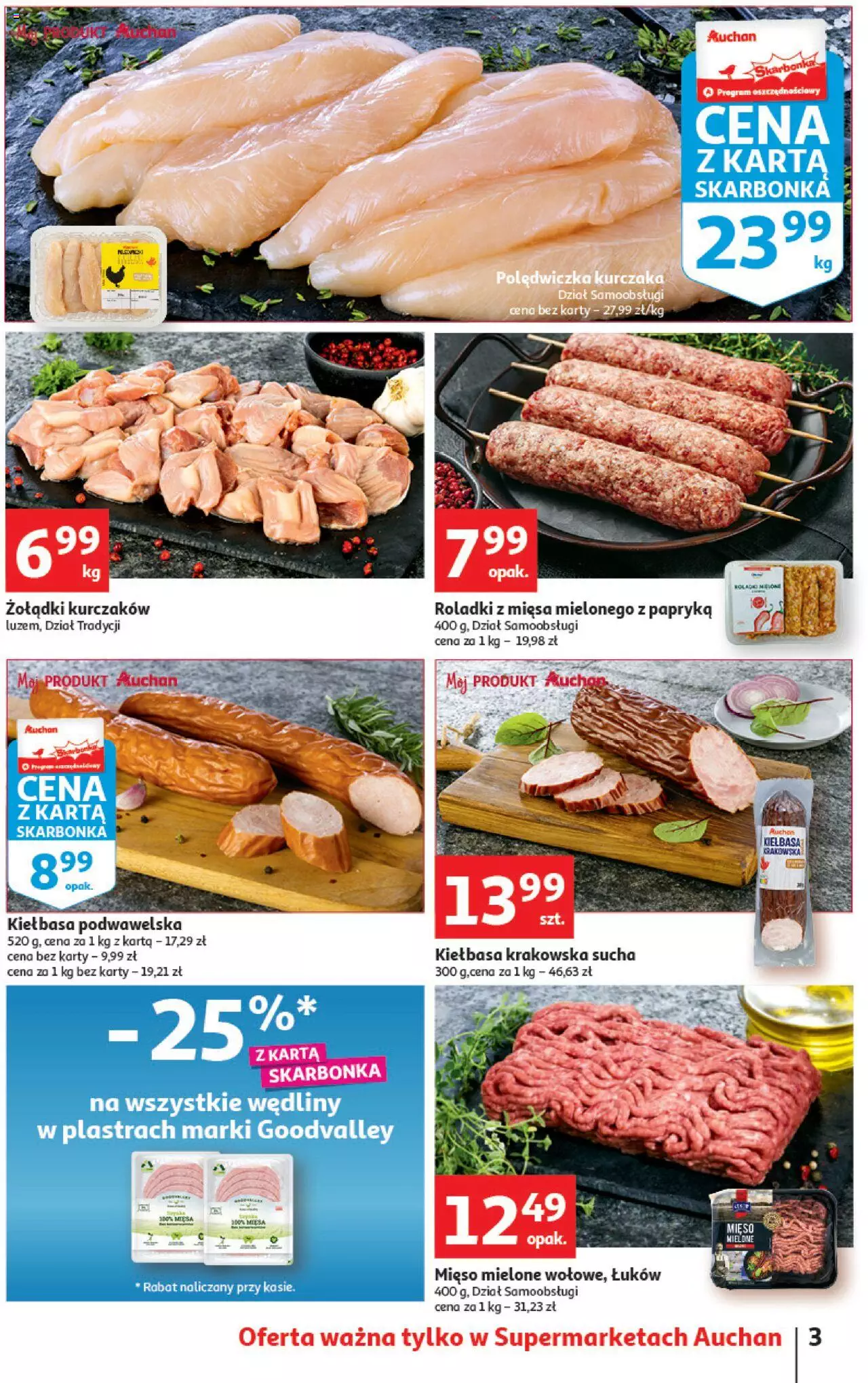 Auchan Koszyk Oszczędności Auchan Supermarkety gazetka ważna od 13.10.2022 do 19.10.2022 strona 3