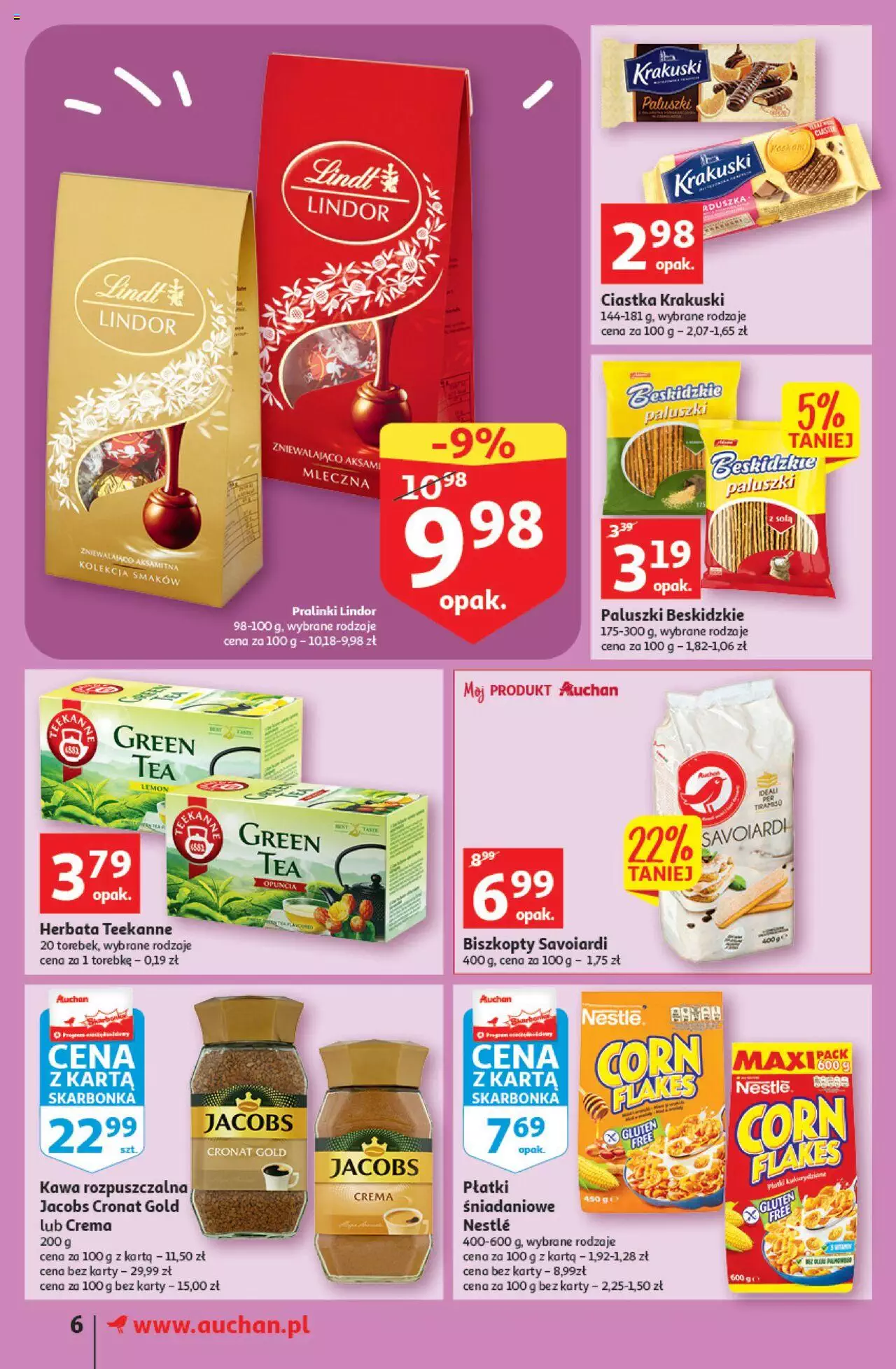 Auchan Koszyk Oszczędności Auchan Supermarkety gazetka ważna od 13.10.2022 do 19.10.2022 strona 6
