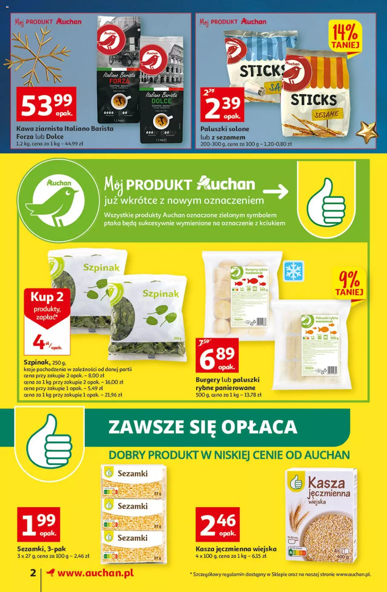 Auchan Koszyk Oszczędności Auchan Supermarkety  Gazetka ważna od 17.11.2022 do 23.11.2022 strona 2