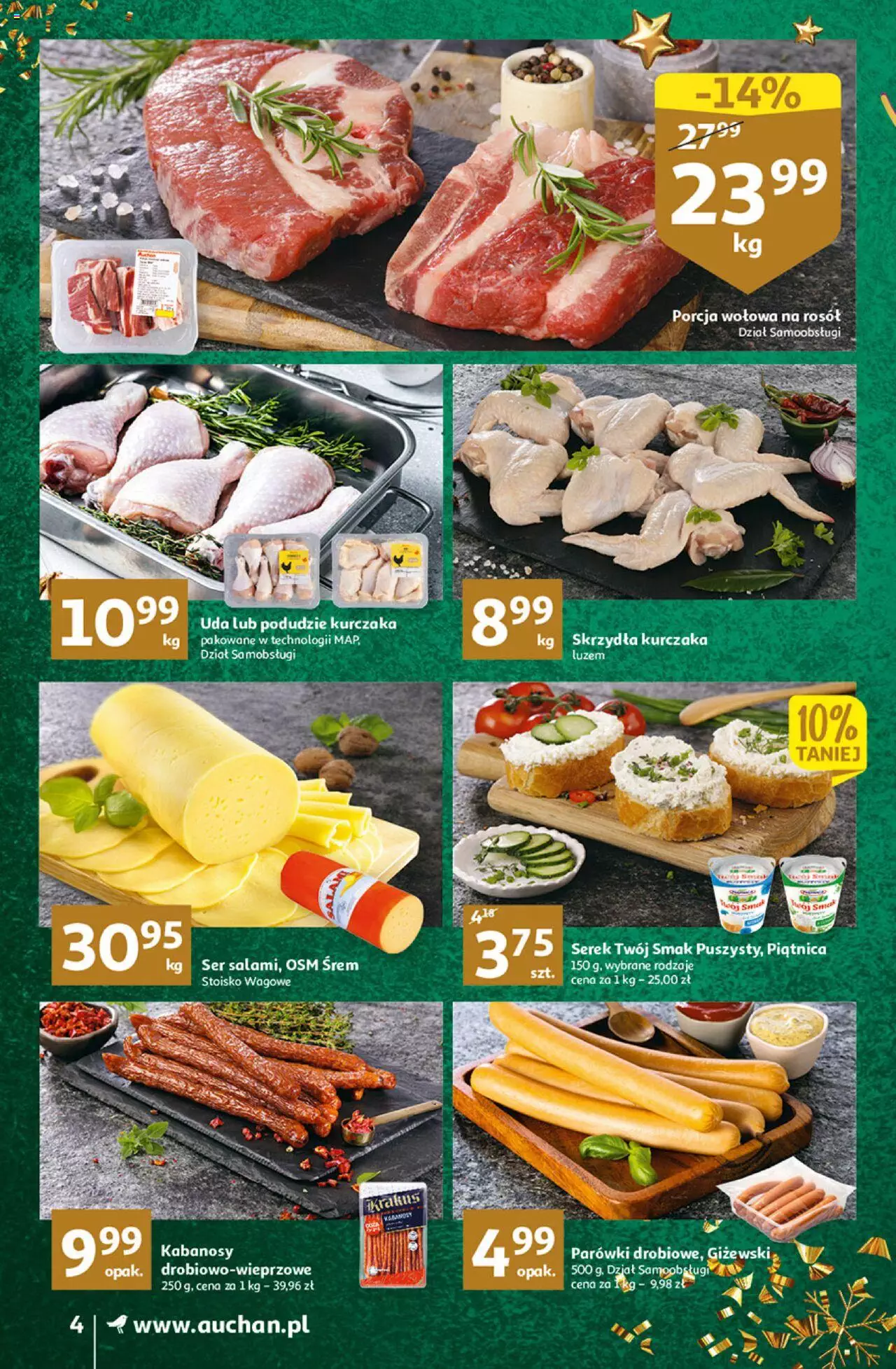 Auchan Koszyk Oszczędności Auchan Supermarkety  Gazetka ważna od 17.11.2022 do 23.11.2022 strona 4