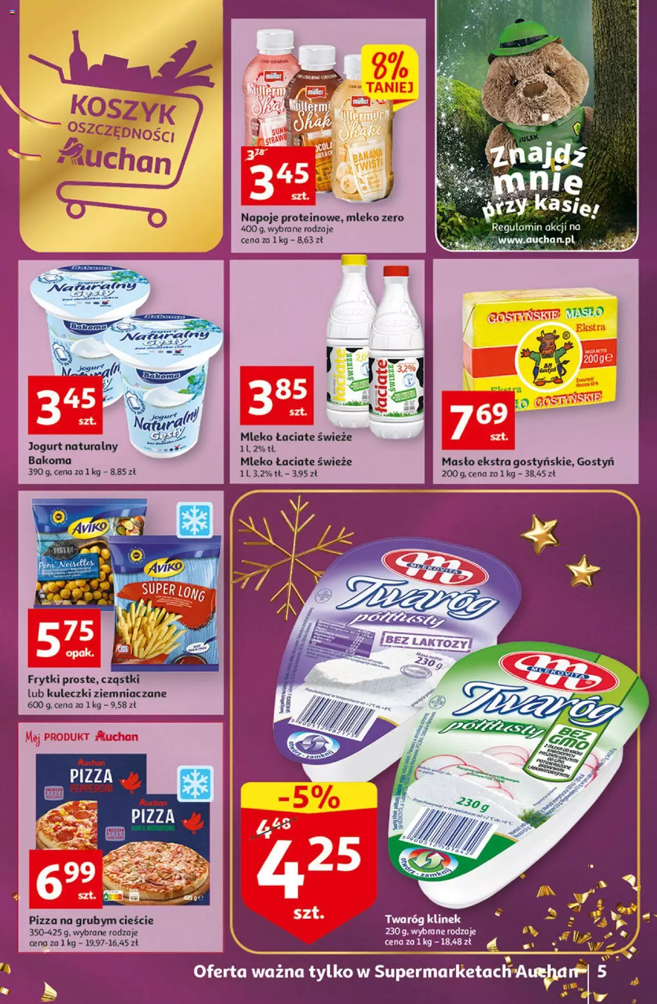 Auchan Koszyk Oszczędności Auchan Supermarkety  Gazetka ważna od 17.11.2022 do 23.11.2022 strona 5