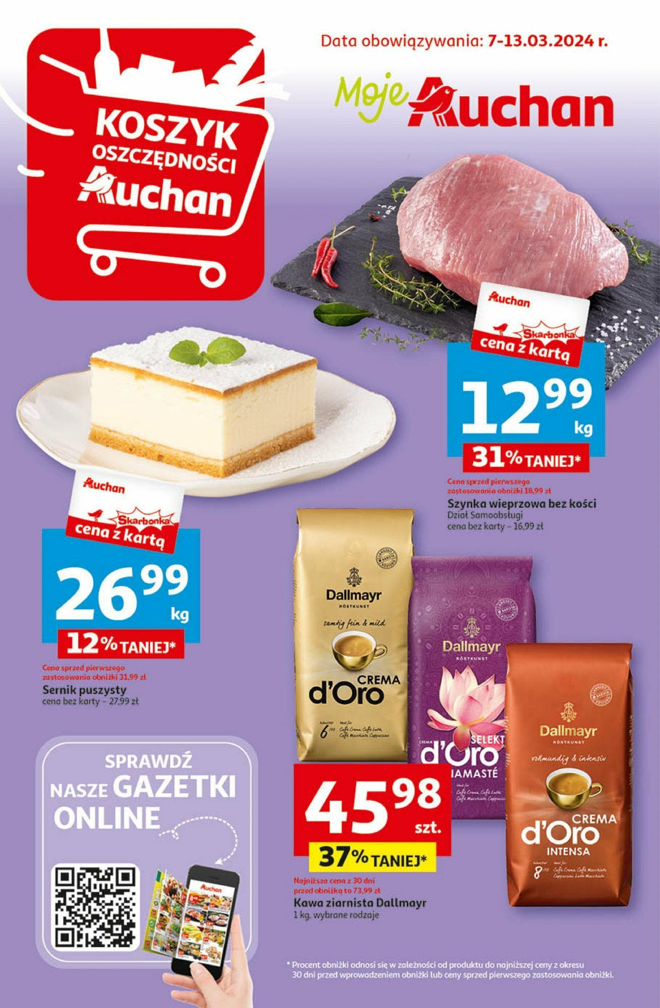 Auchan Koszyk Oszczędności Gazetka ważna od 07.03.2024 do 13.03.2024 strona 1
