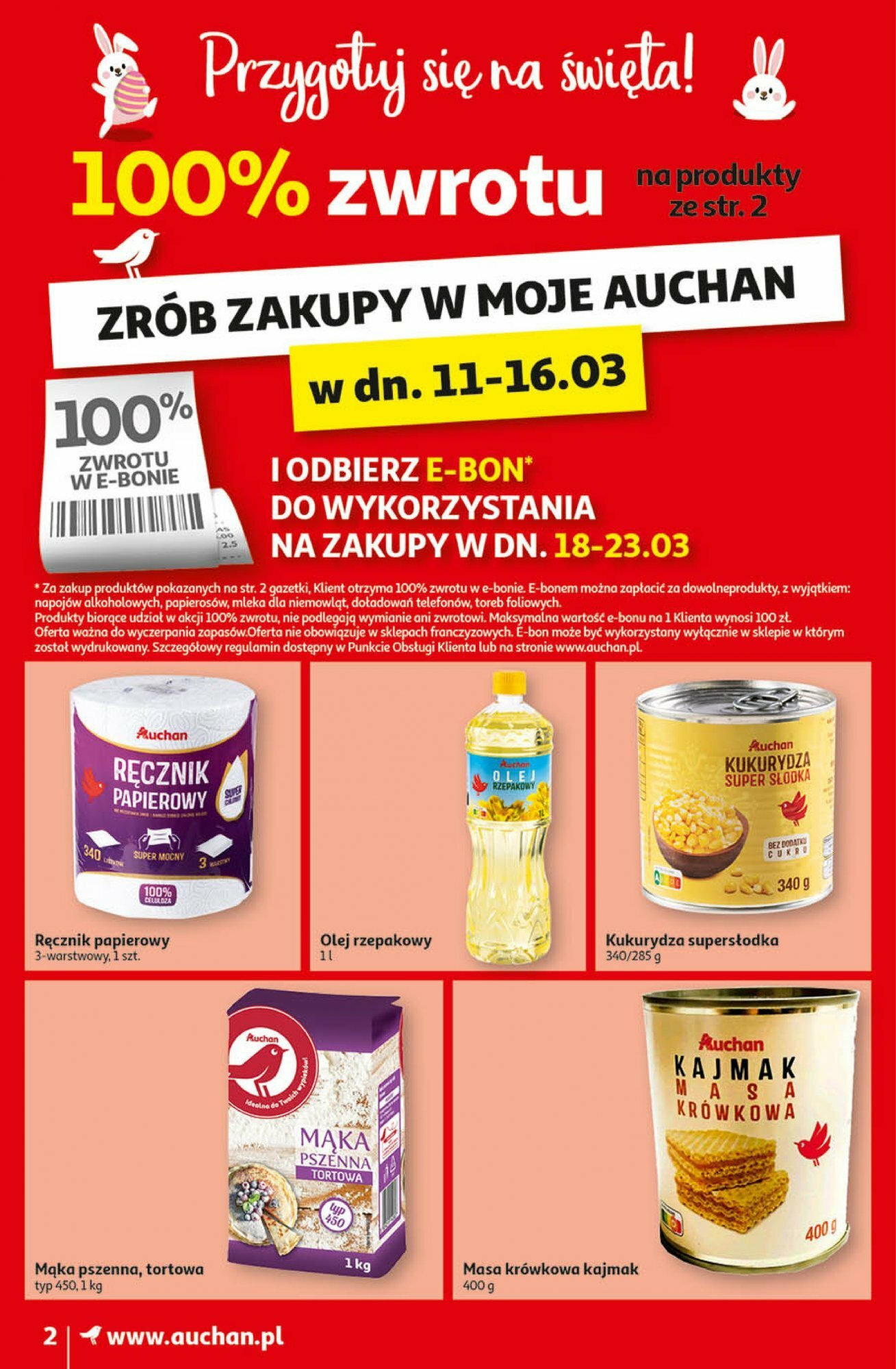 Auchan Koszyk Oszczędności Gazetka ważna od 07.03.2024 do 13.03.2024 strona 2