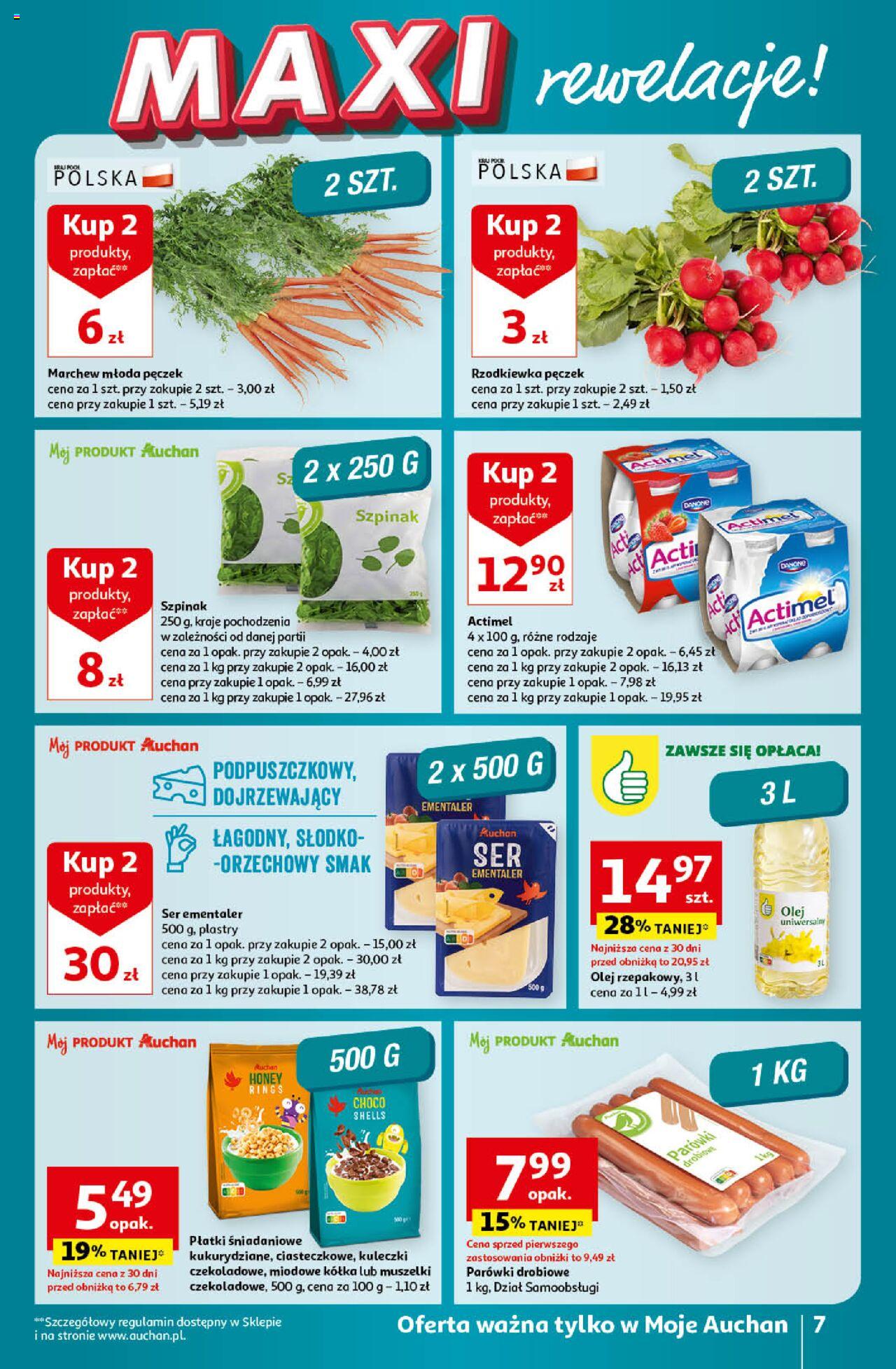 Auchan Koszyk Oszczędności Gazetka ważna od 16.05.2024 do 22.05.2024 strona 7