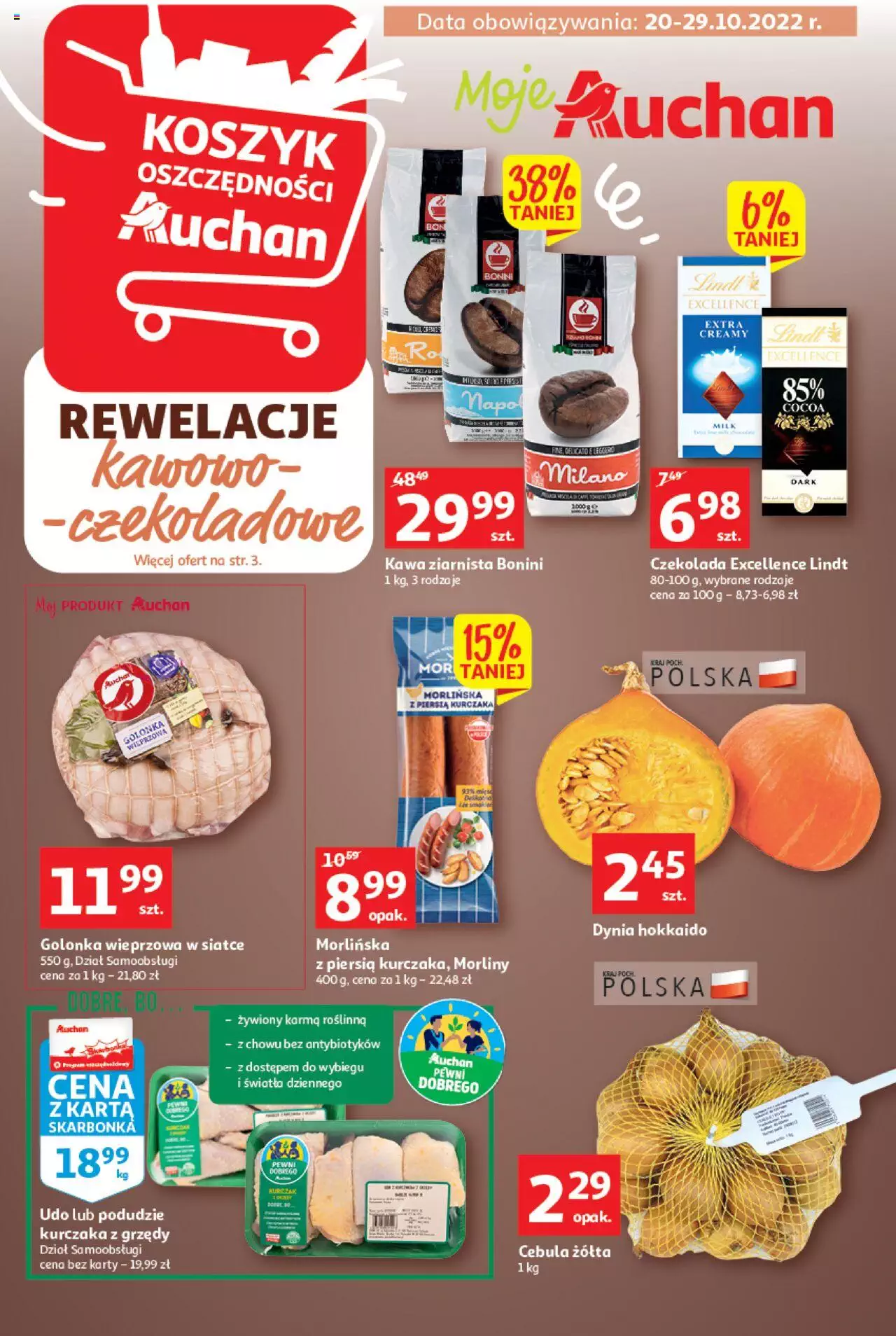 Auchan Koszyk Oszczędności gazetka ważna od 20.10.2022 do 29.10.2022 strona 1