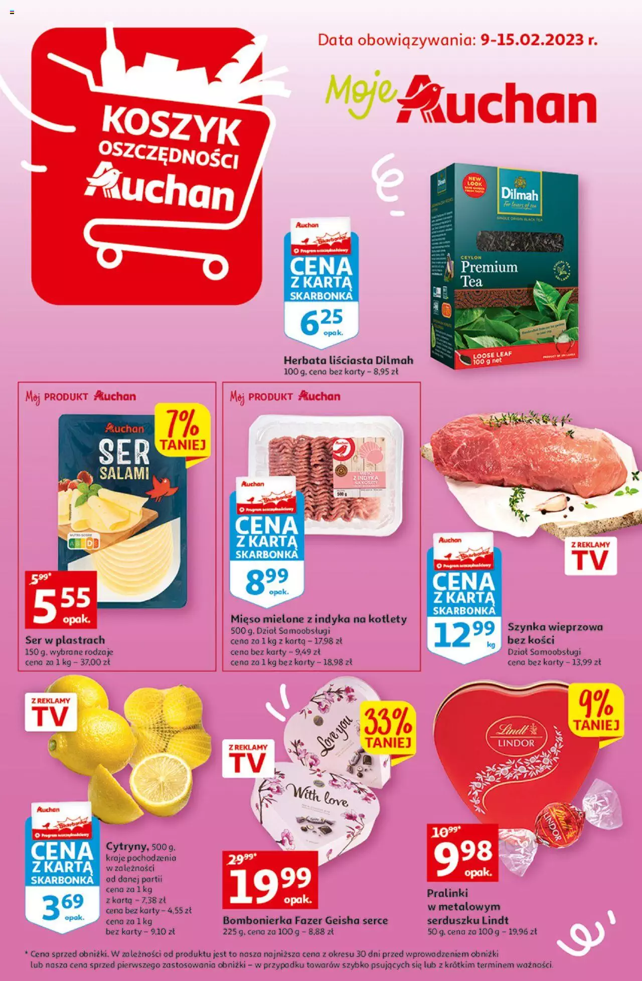 Auchan Koszyk Oszczędności Moje Auchan Gazetka ważna od 09.02.2023 do 15.02.2023 strona 1