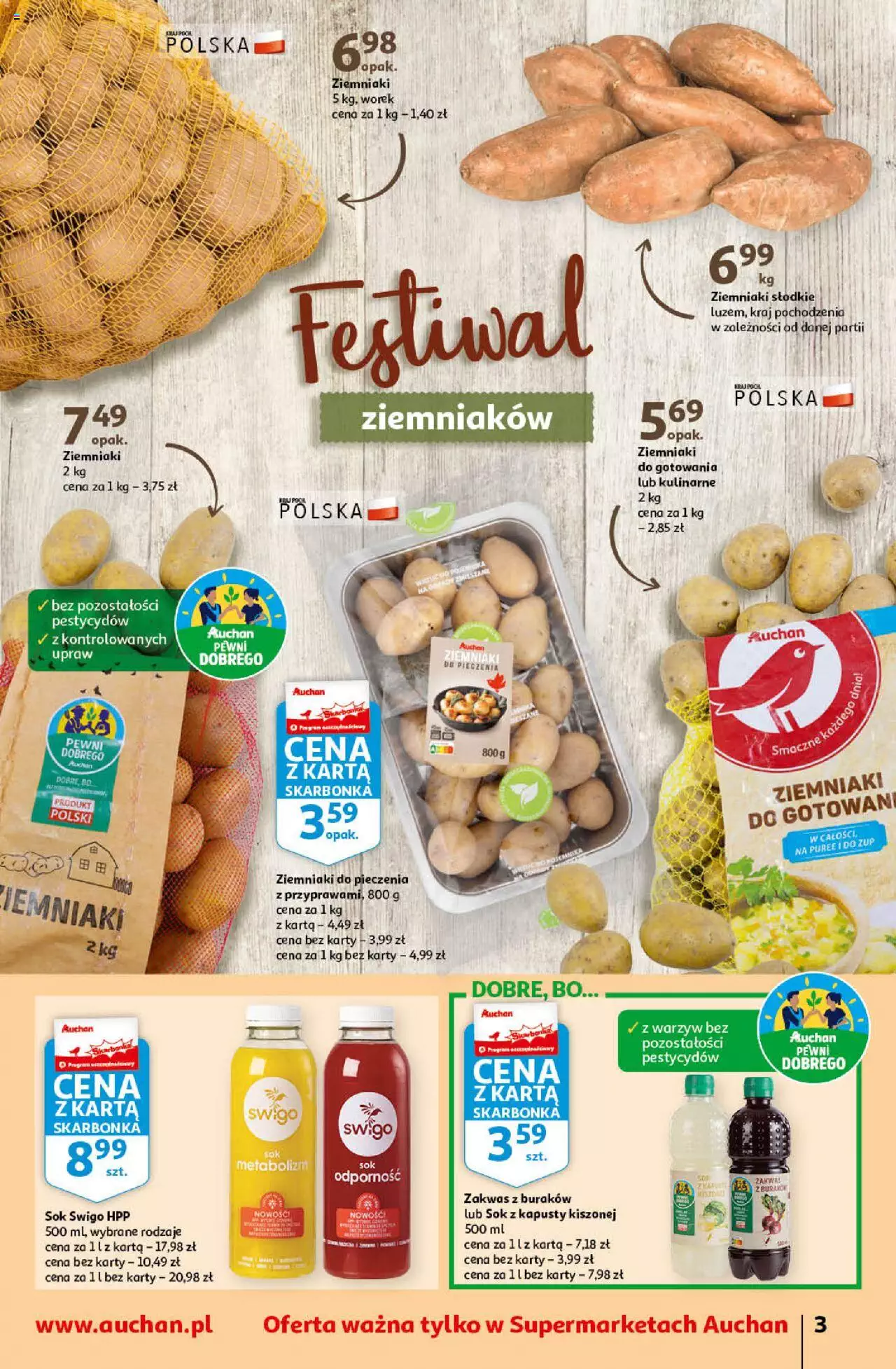 Auchan Koszyk Oszczędności Supermarke Gazetka ważna  od 16.02.2023 do 22.02.2023 strona 3