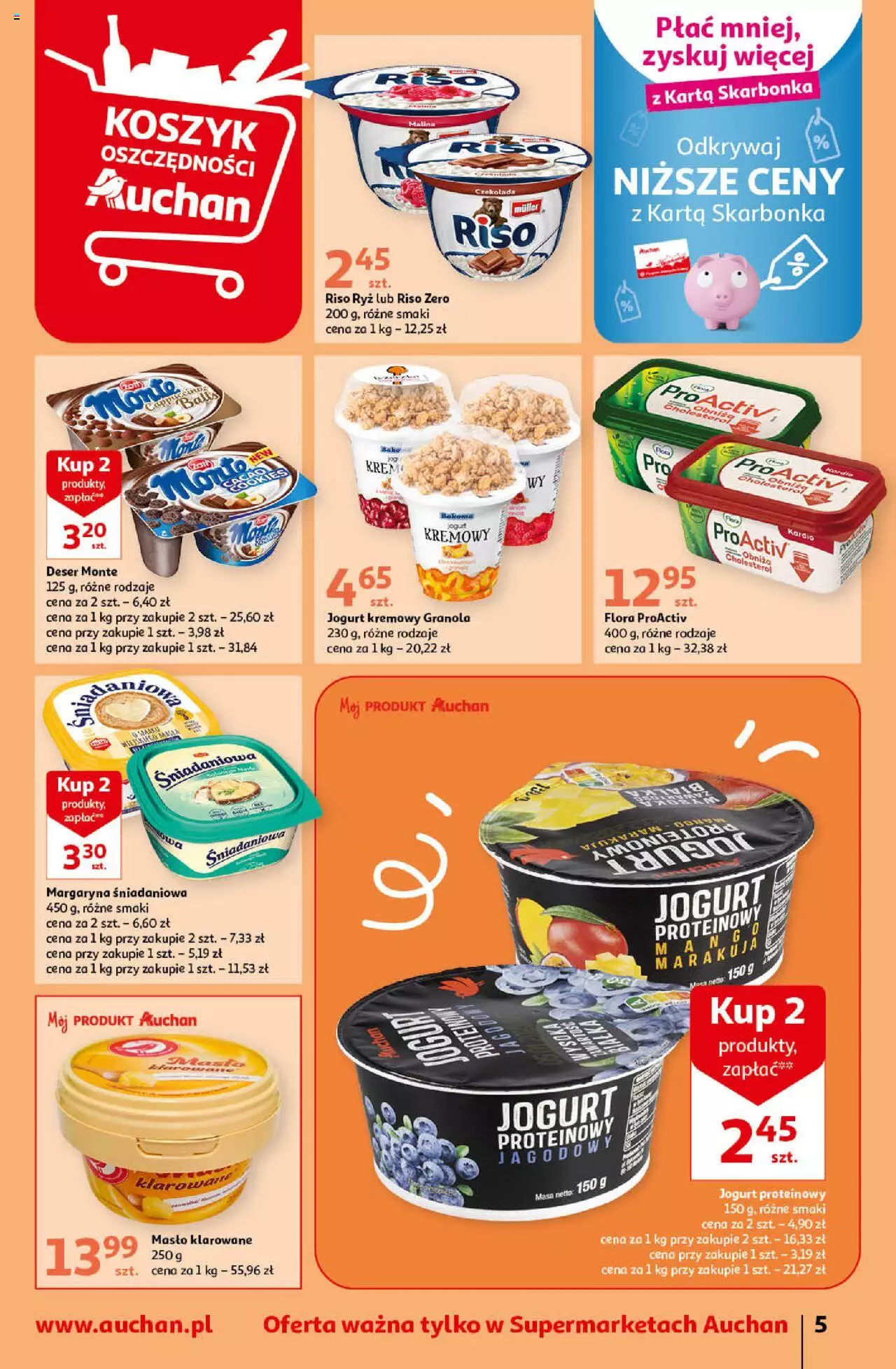 Auchan Koszyk Oszczędności Supermarke Gazetka ważna  od 16.02.2023 do 22.02.2023 strona 5