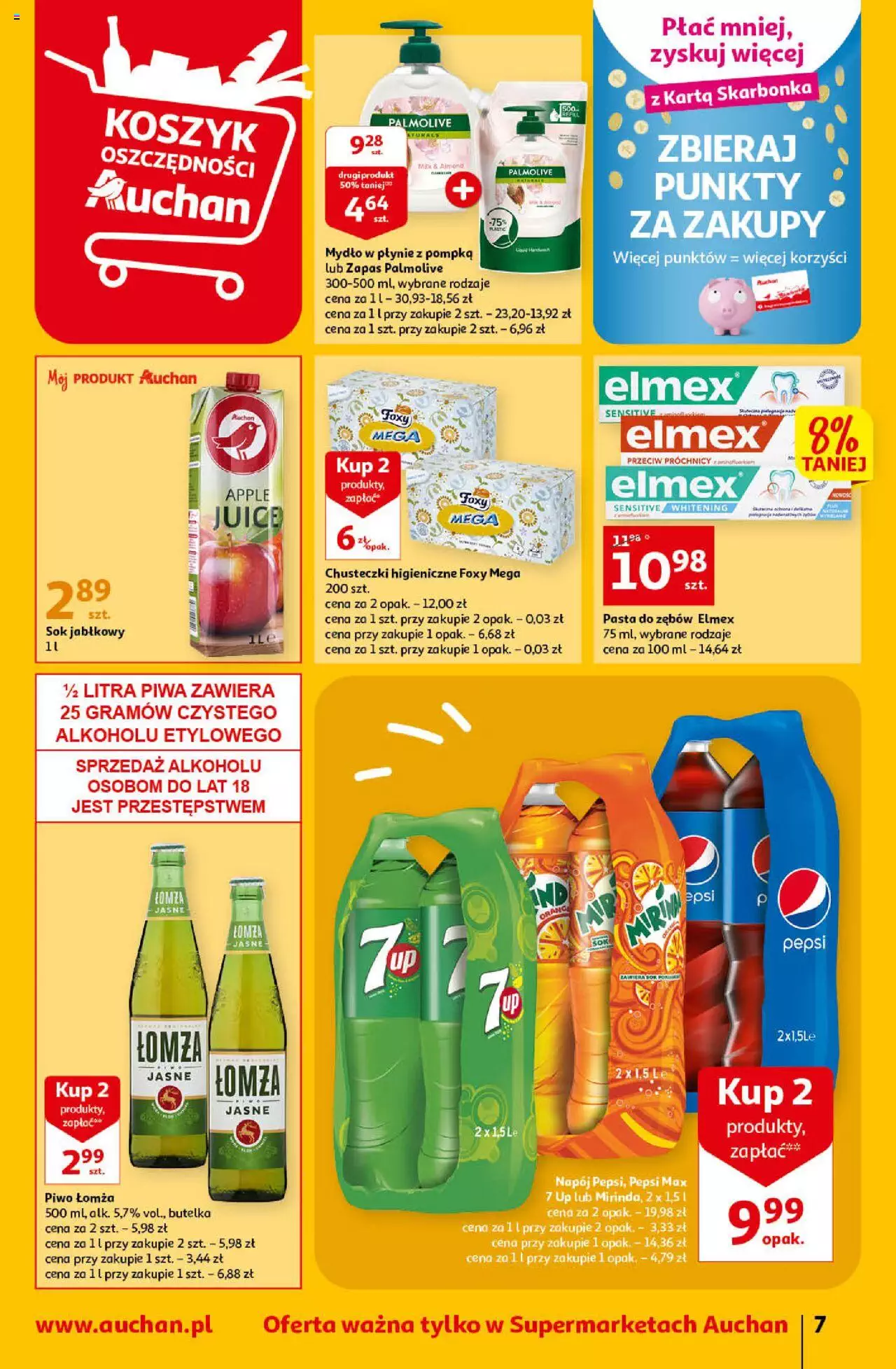 Auchan Koszyk Oszczędności Supermarke Gazetka ważna  od 16.02.2023 do 22.02.2023 strona 7