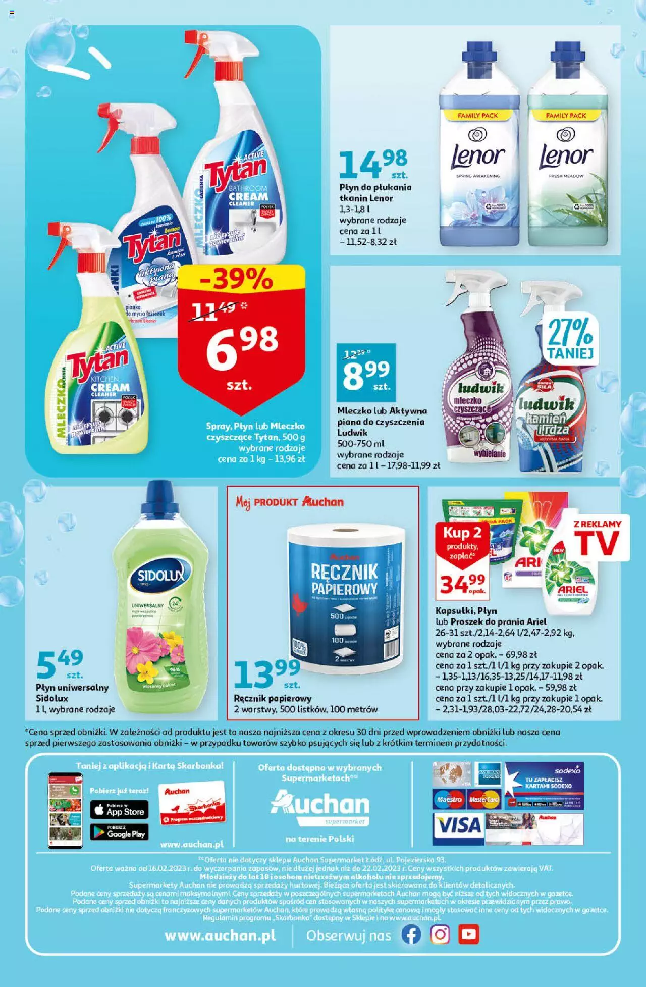 Auchan Koszyk Oszczędności Supermarke Gazetka ważna  od 16.02.2023 do 22.02.2023 strona 8