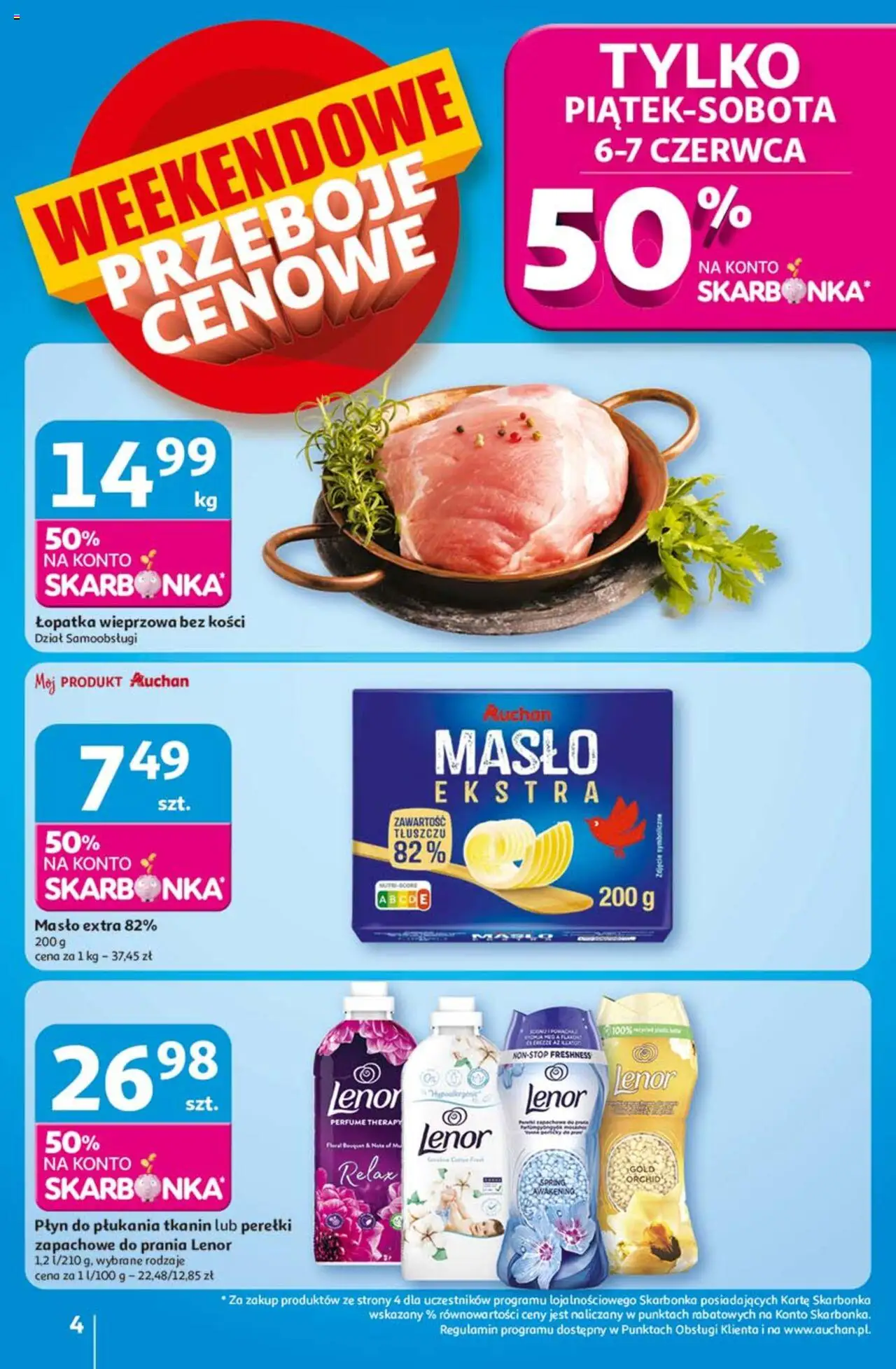Auchan Lato First Minute Hipermarket Gazetka ważna od 05.06.2025 do 11.06.2025 strona 4