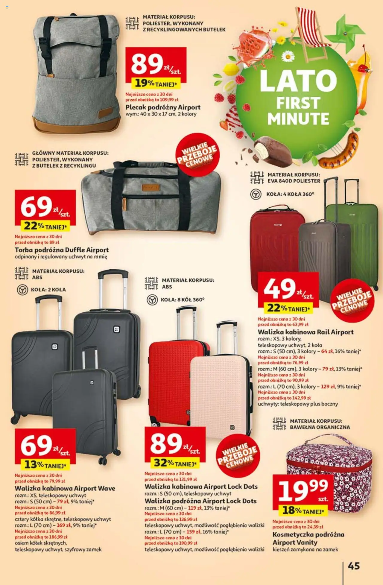 Auchan Lato First Minute Hipermarket Gazetka ważna od 05.06.2025 do 11.06.2025 strona 49