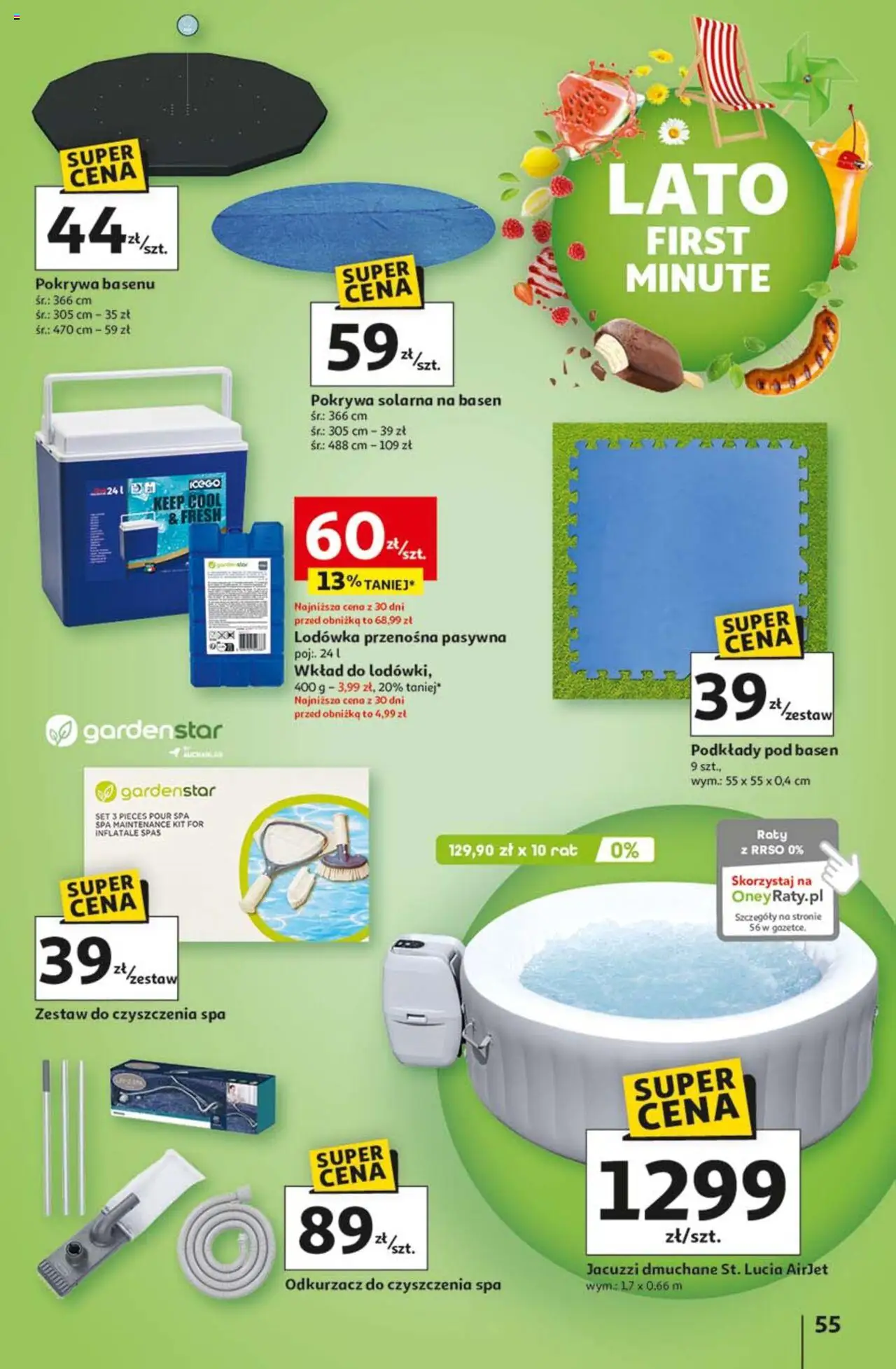 Auchan Lato First Minute Hipermarket Gazetka ważna od 05.06.2025 do 11.06.2025 strona 59
