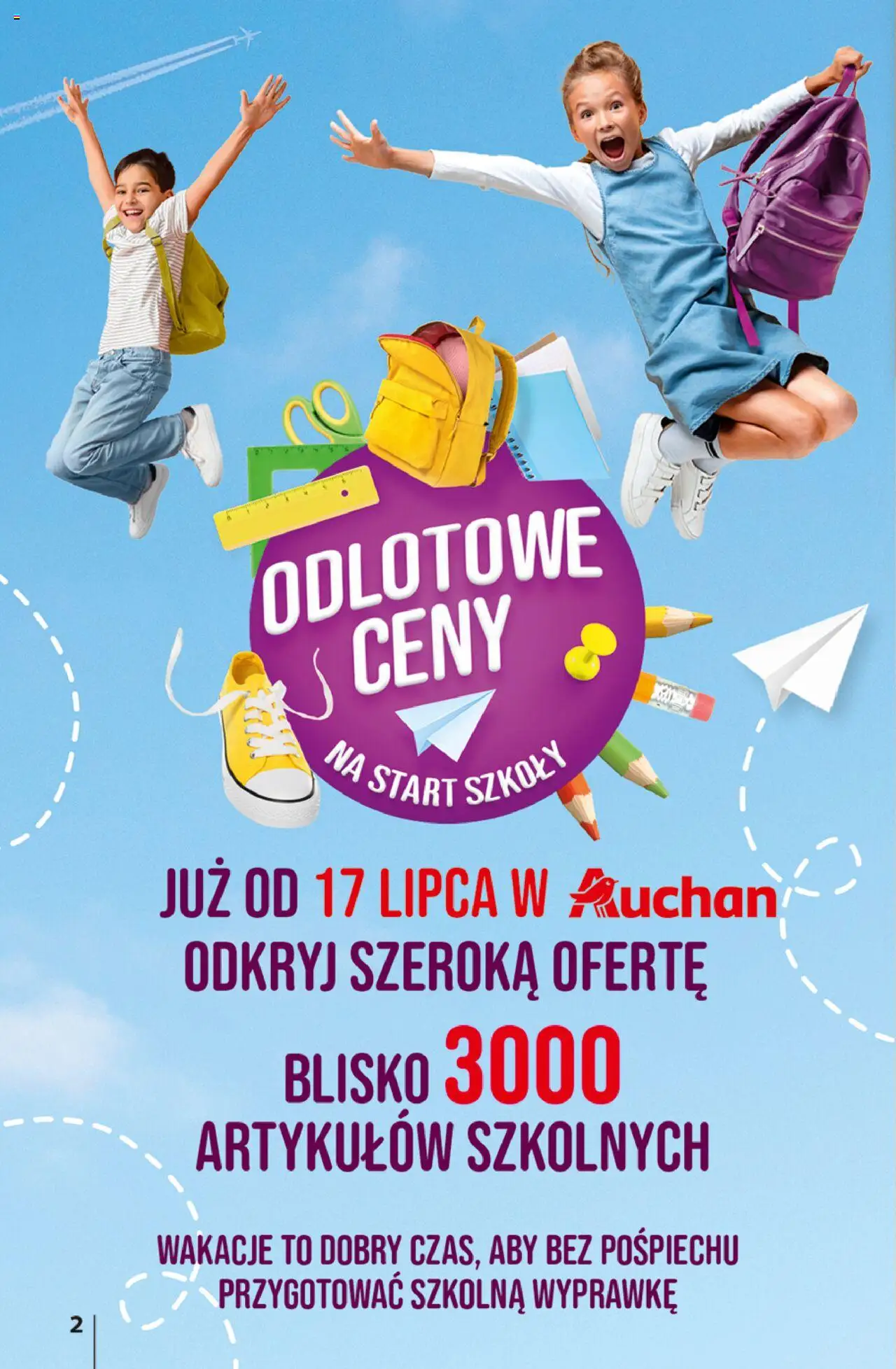 Auchan Lato Pełne Przyjemności Hipermarket Gazetka ważna od  10.07.2025 do 16.07.2025 strona 2