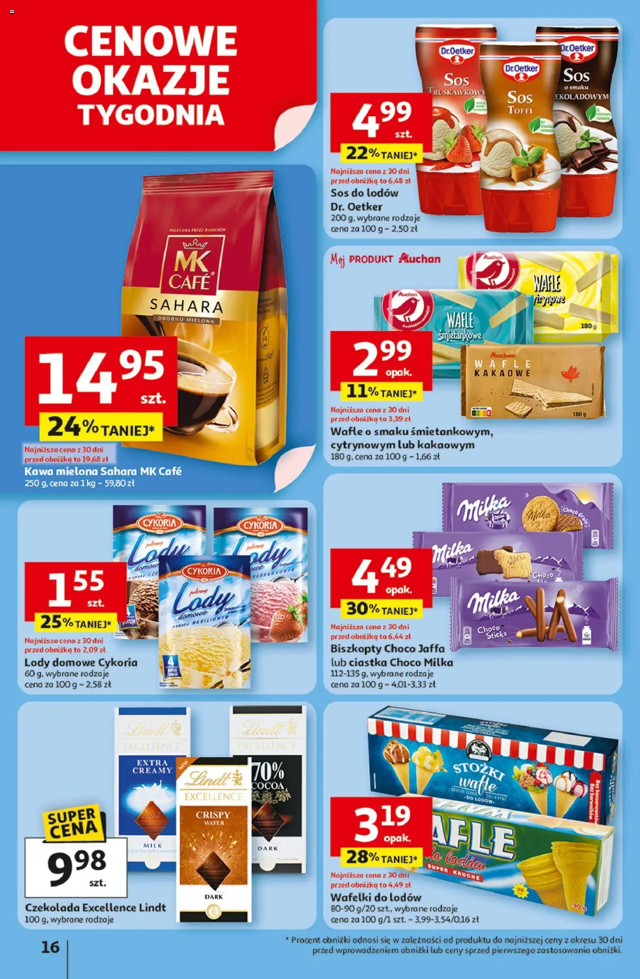 Auchan Lato Pełne Przyjemności Hipermarket Gazetka ważna od  10.07.2025 do 16.07.2025 strona 16