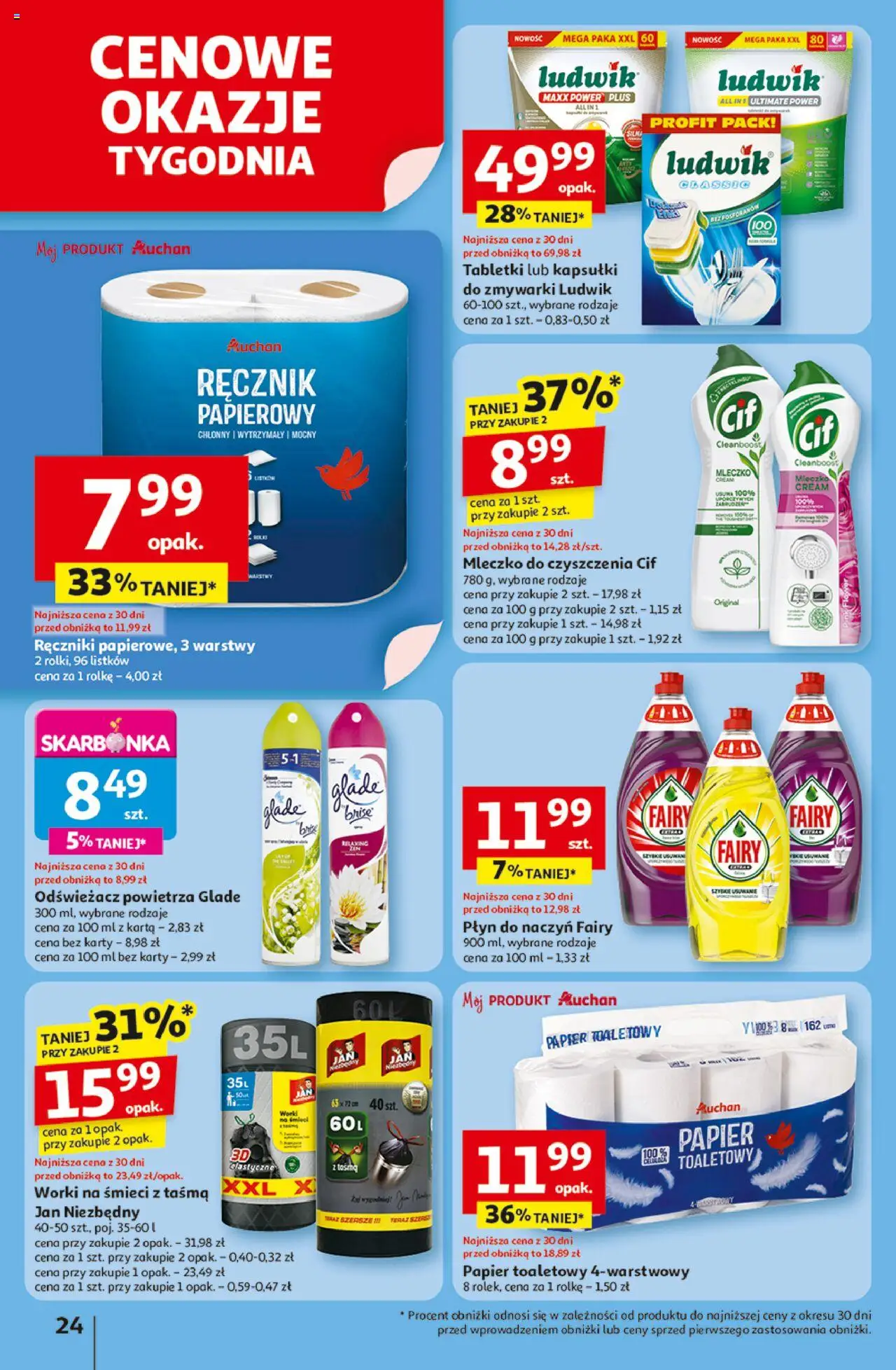 Auchan Lato Pełne Przyjemności Hipermarket Gazetka ważna od  10.07.2025 do 16.07.2025 strona 24
