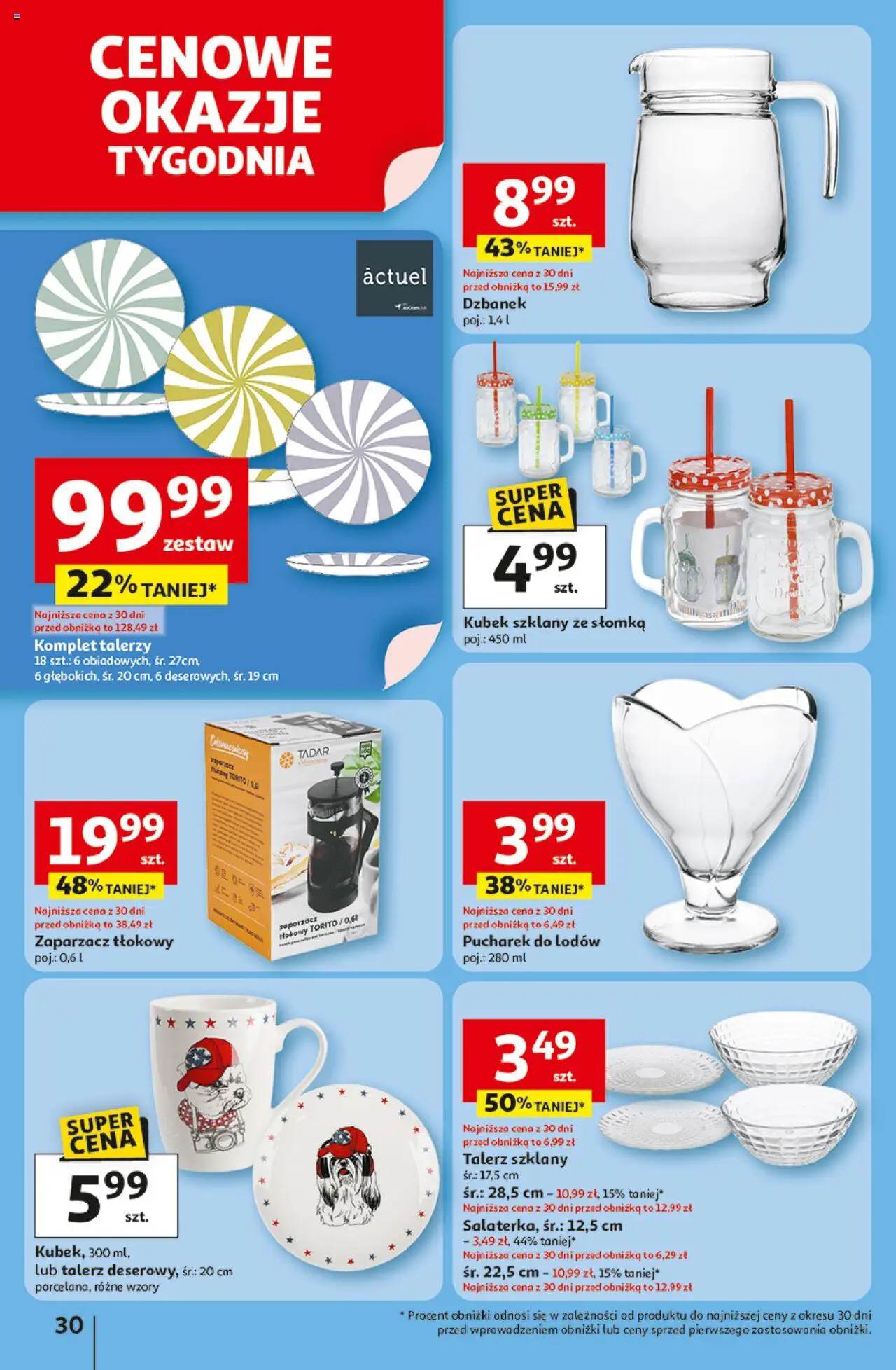 Auchan Lato Pełne Przyjemności Hipermarket Gazetka ważna od  10.07.2025 do 16.07.2025 strona 30