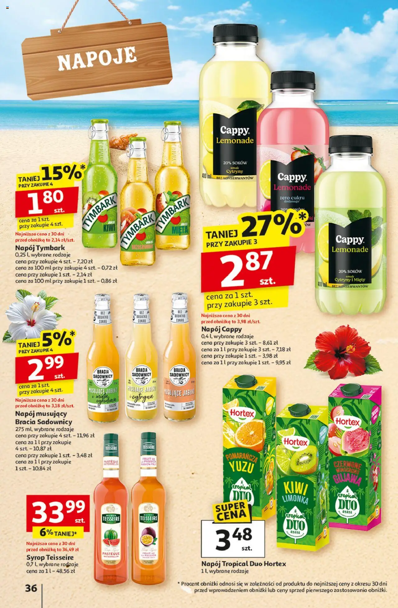 Auchan Lato Pełne Przyjemności Hipermarket Gazetka ważna od  10.07.2025 do 16.07.2025 strona 36